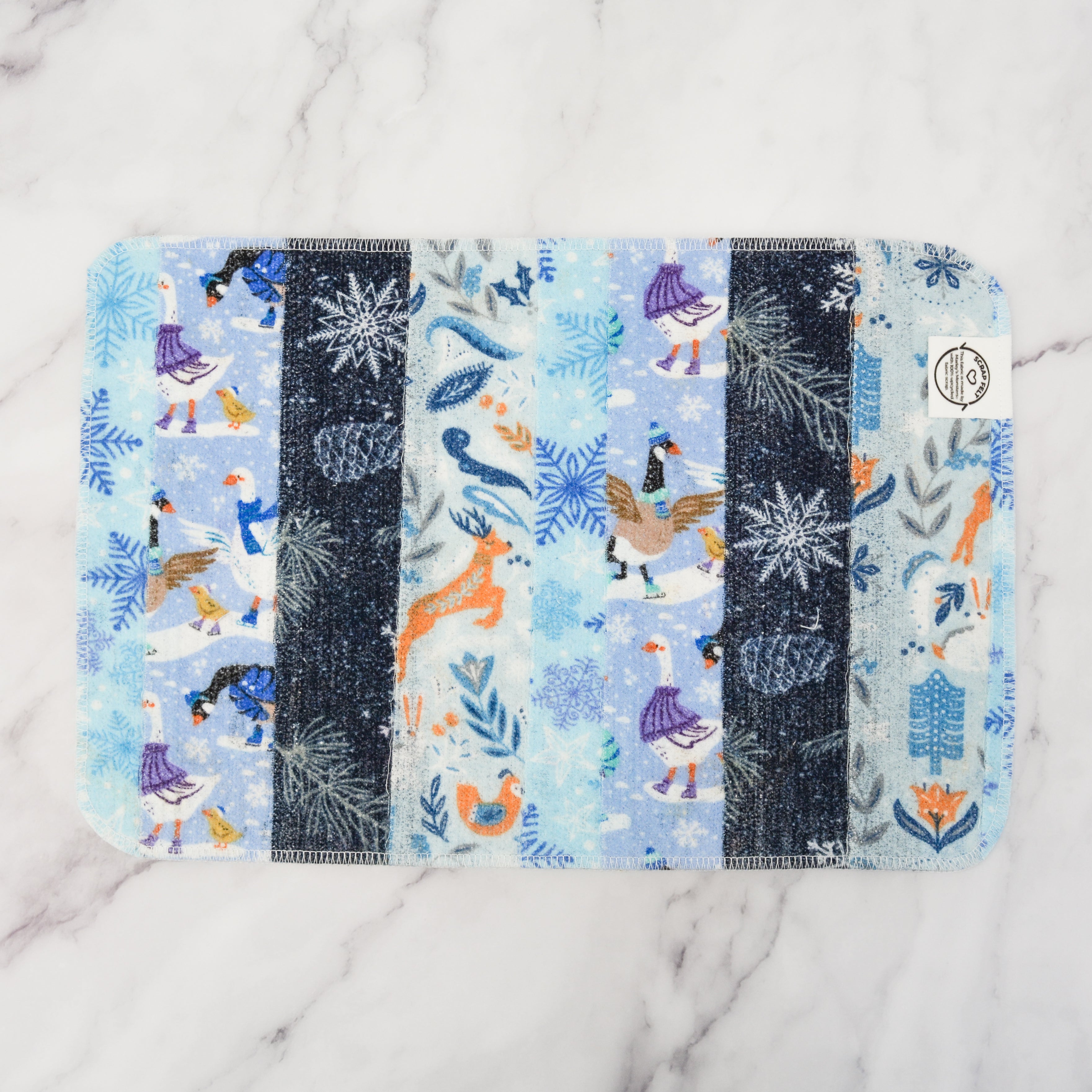 Scrap Felt Placemat / Drying Mat: Holiday Edition