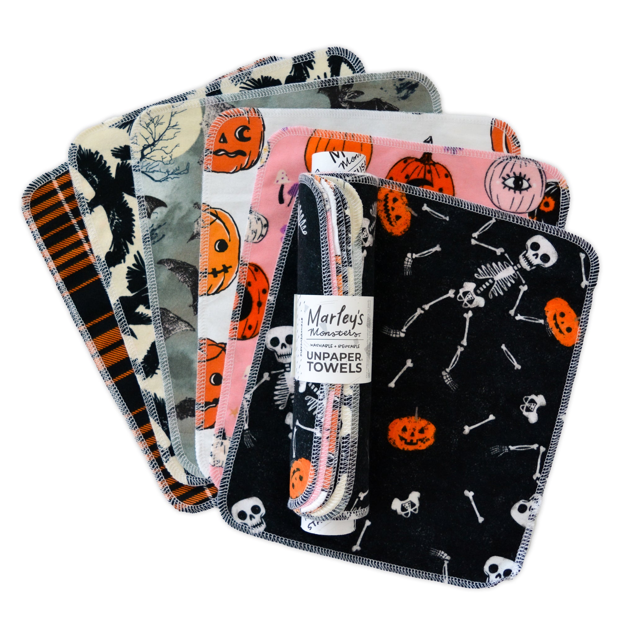 UNpaper® Towels: Spooky Spirit - Reusable Paper Towels - 6 or 12 Count