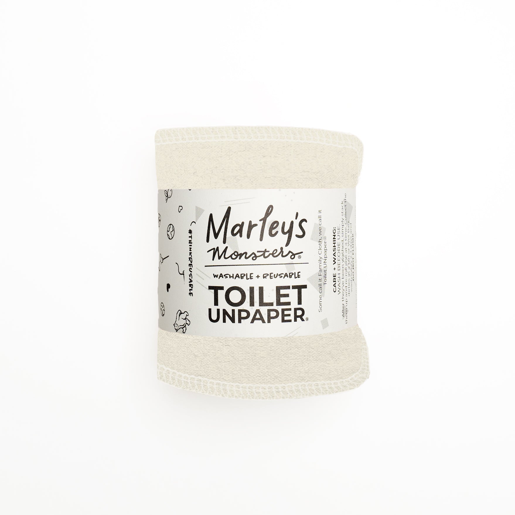 Marley's Monsters Reusable Toilet Unpaper® Organic! Pair with a Bidet