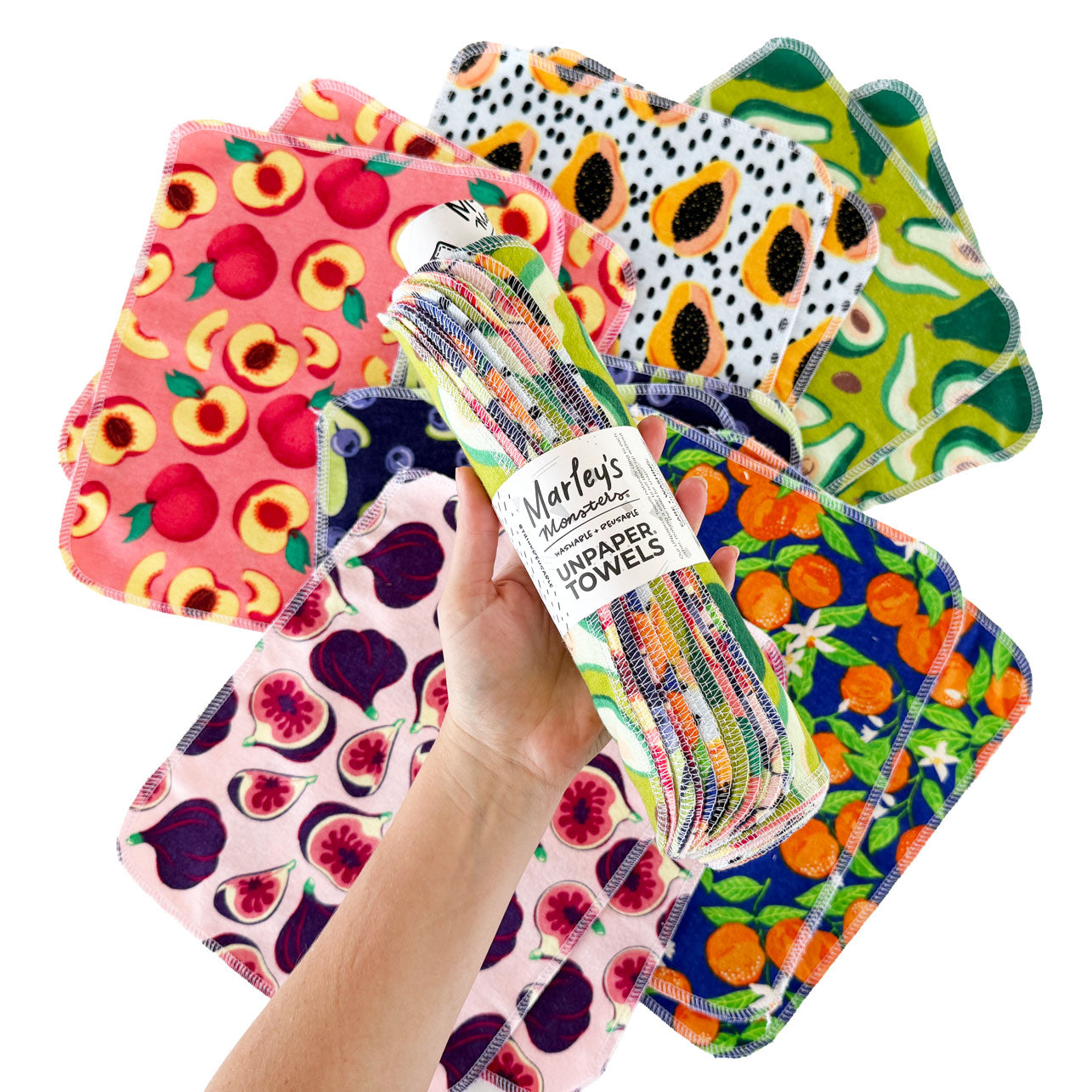 Reusable UNpaper® Towels: Spring Fruits