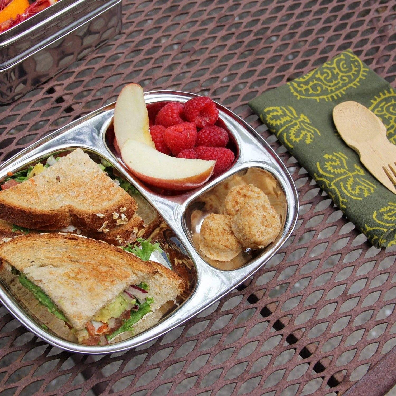 Camping Tray: Stainless Steel