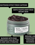 Body Scrub: Lemongrass with Coffee & Shea Butter