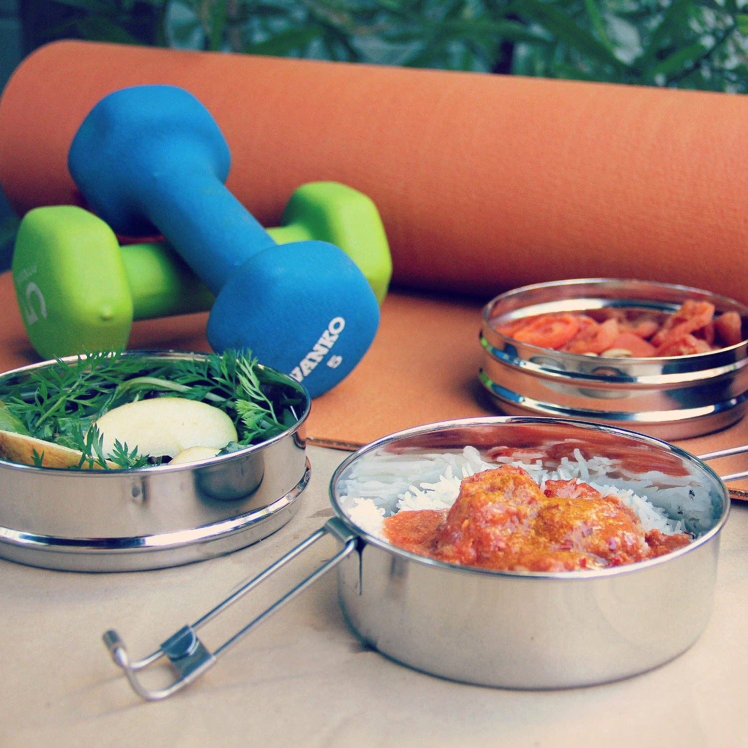 Tri Bento: Stainless Steel