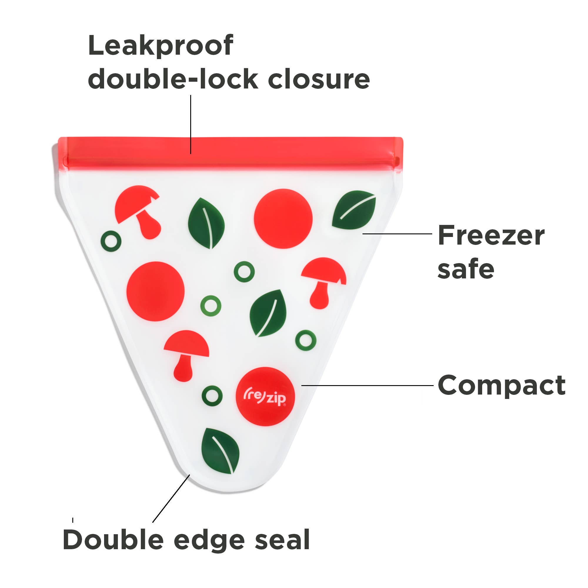 Reusable Pizza Saver Bags: 2-Pack