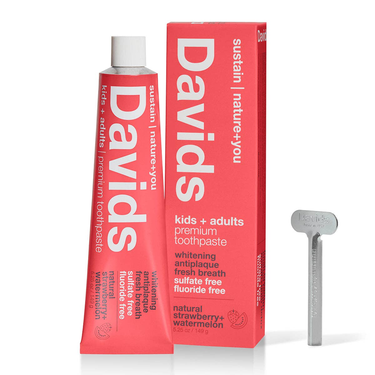 Davids Premium Toothpaste Tube: Kids + Adults