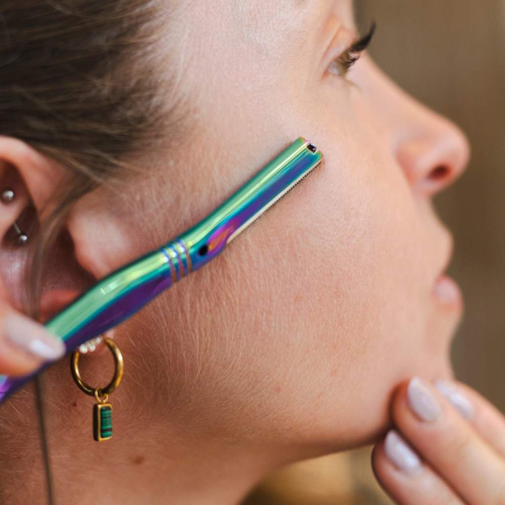 Dermaplaner Eyebrow &amp; Facial Hair Razor: Refillable