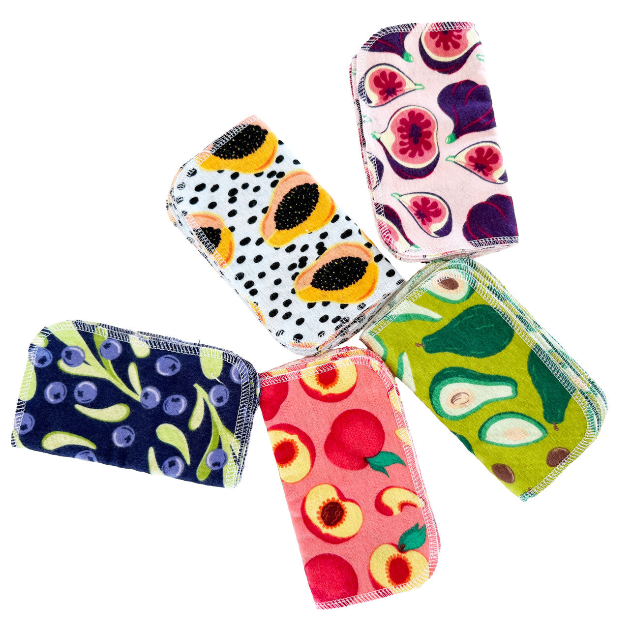 Small Cloth Napkins: Spring Fruits 6-Pack