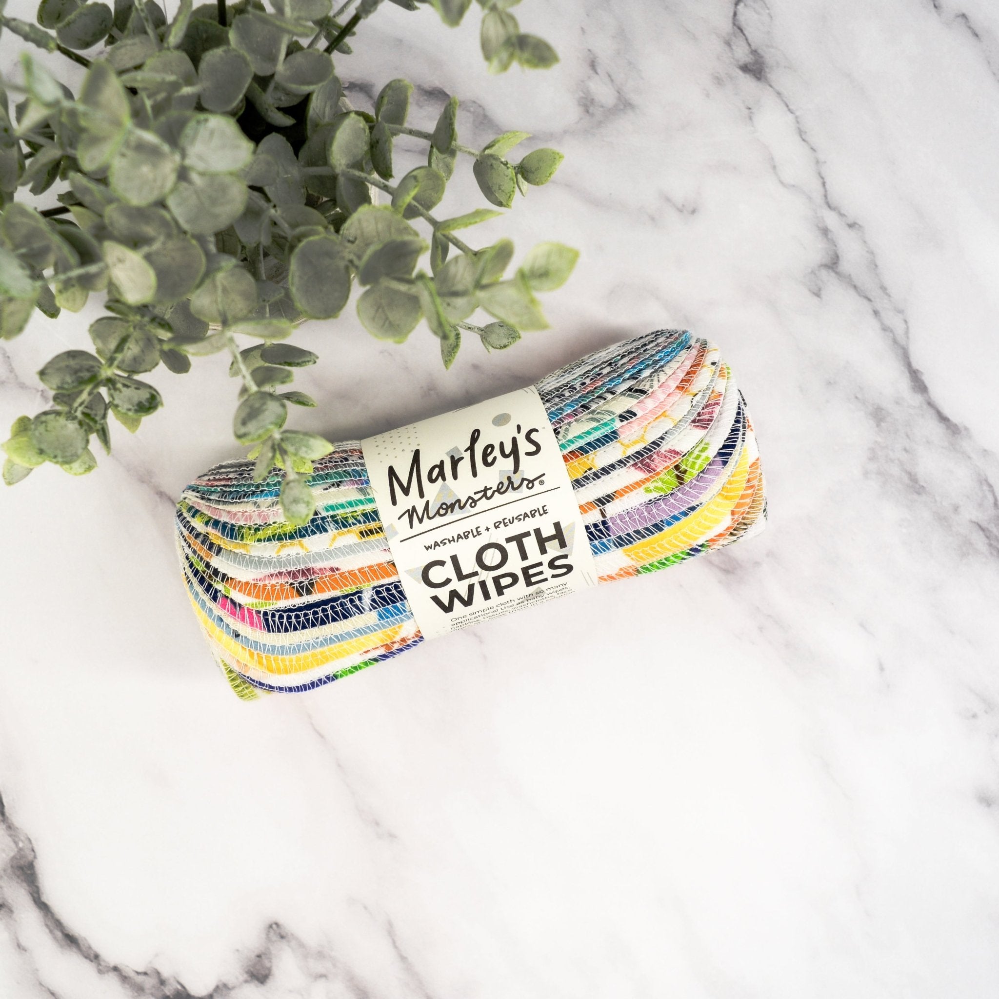 Cloth Wipes: Prints - Marley&#39;s Monsters