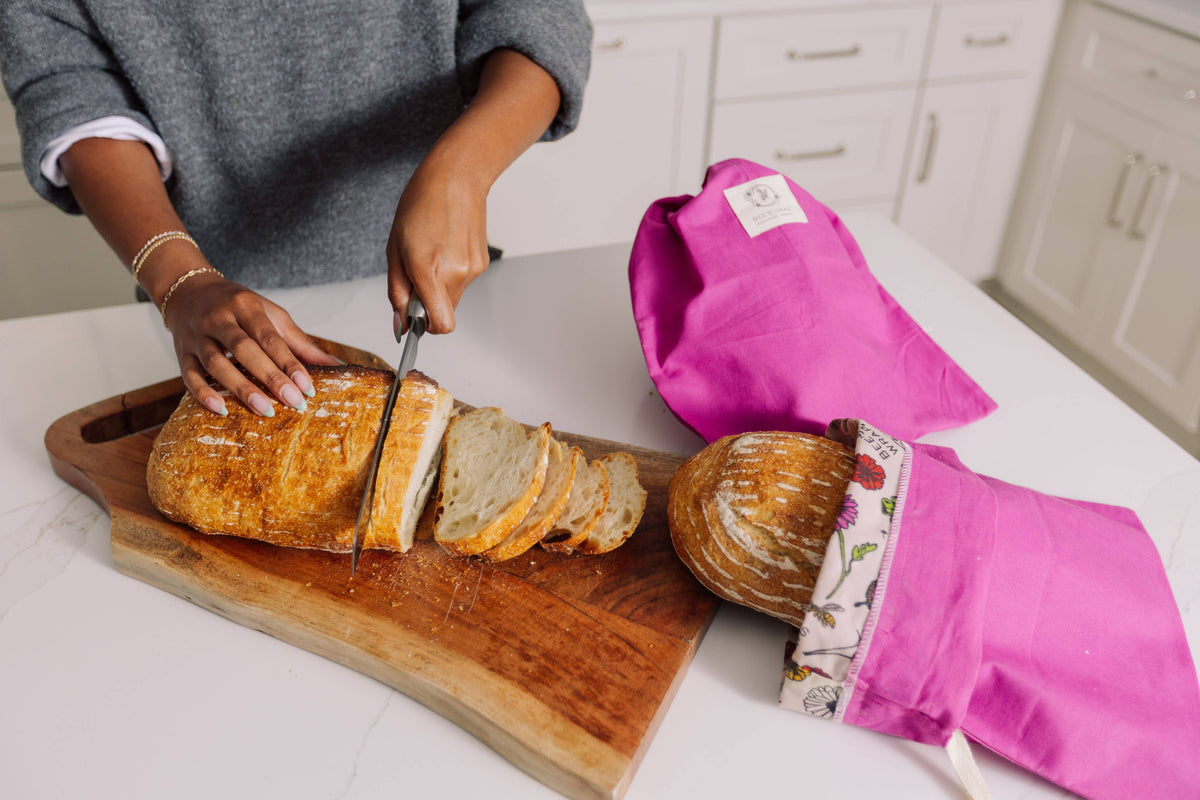Beeswax Lined Bread Bag: Bees Wrap