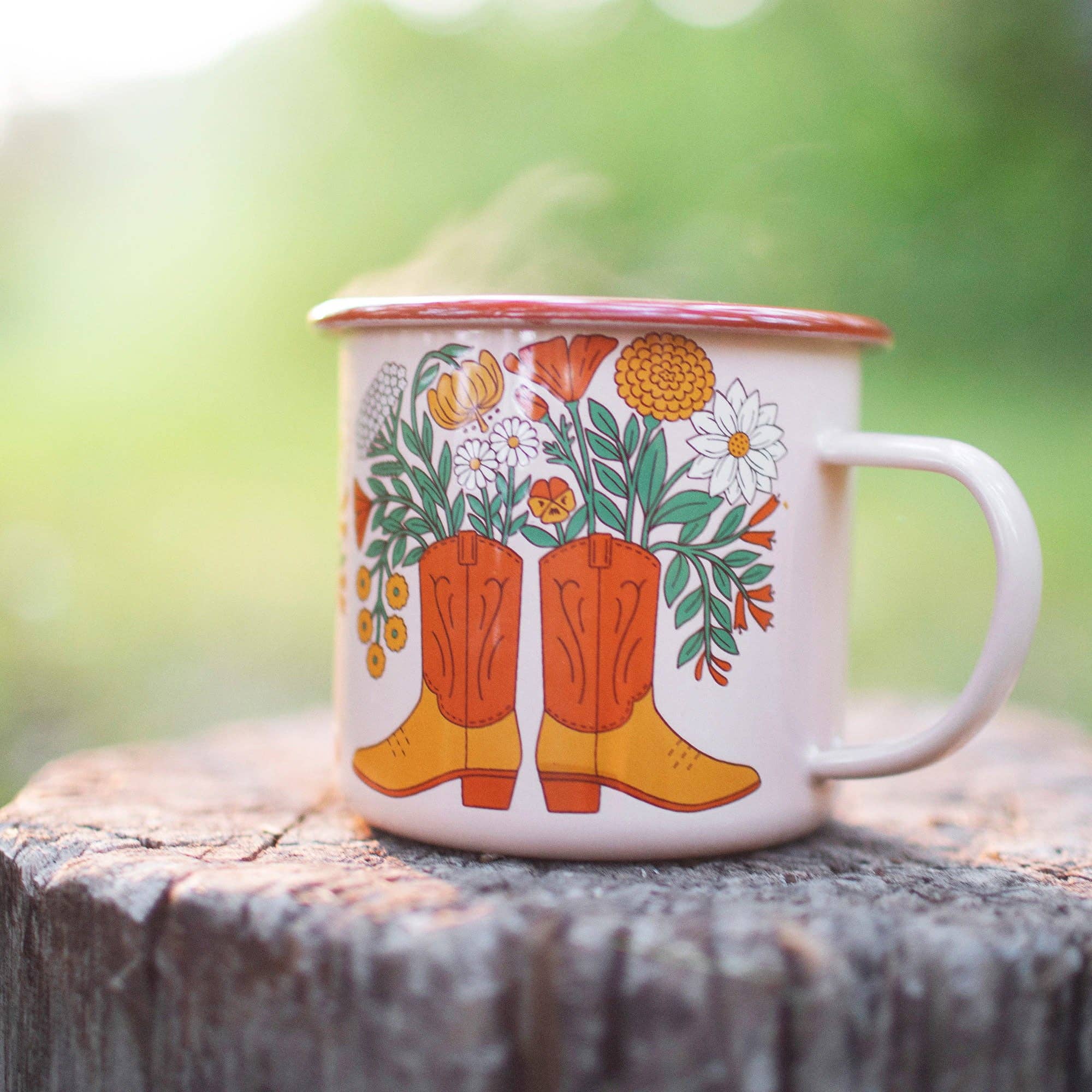 Enamel Coffee &amp; Camp Mug 16 Oz