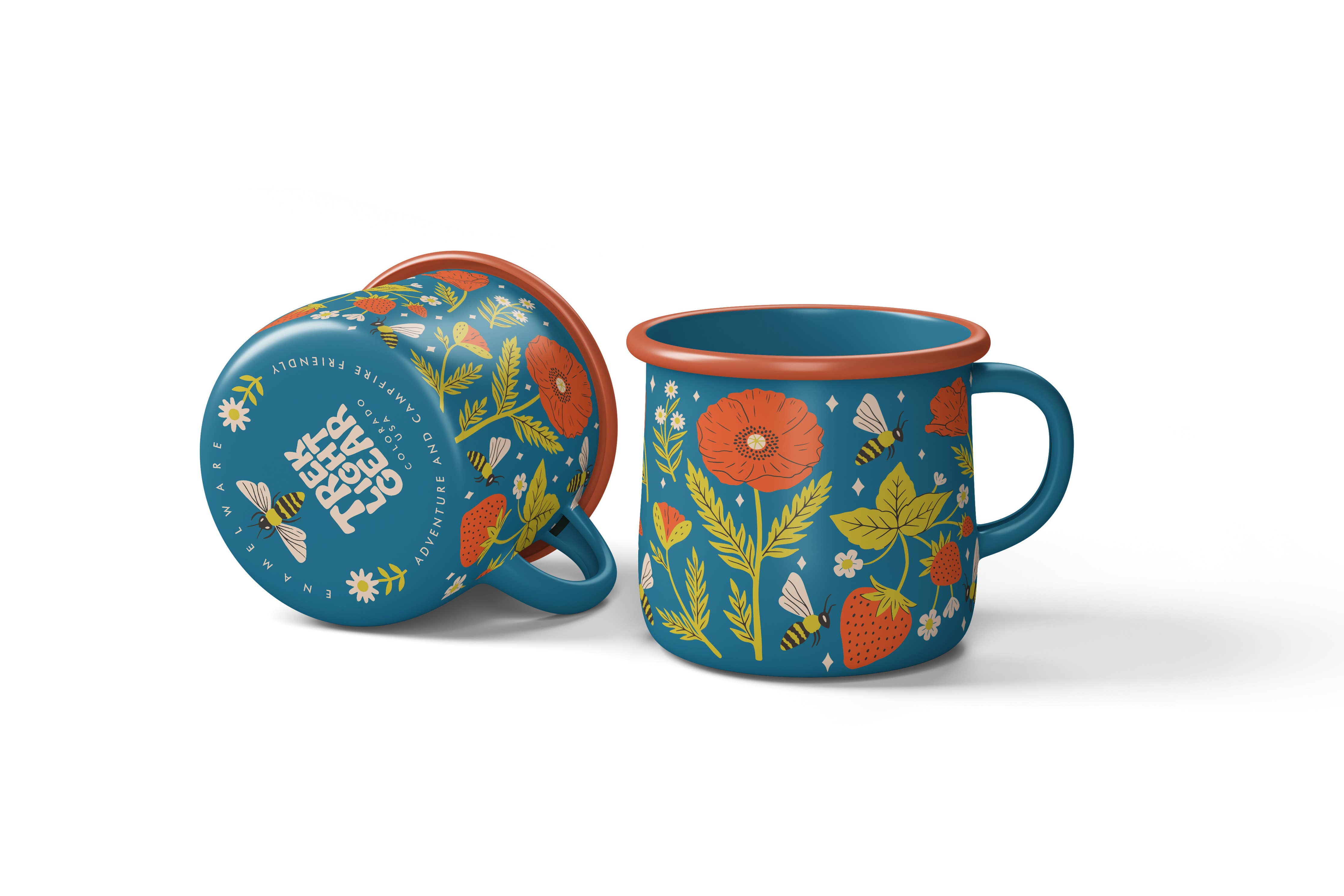 Enamel Coffee &amp; Camp Mug 16 Oz