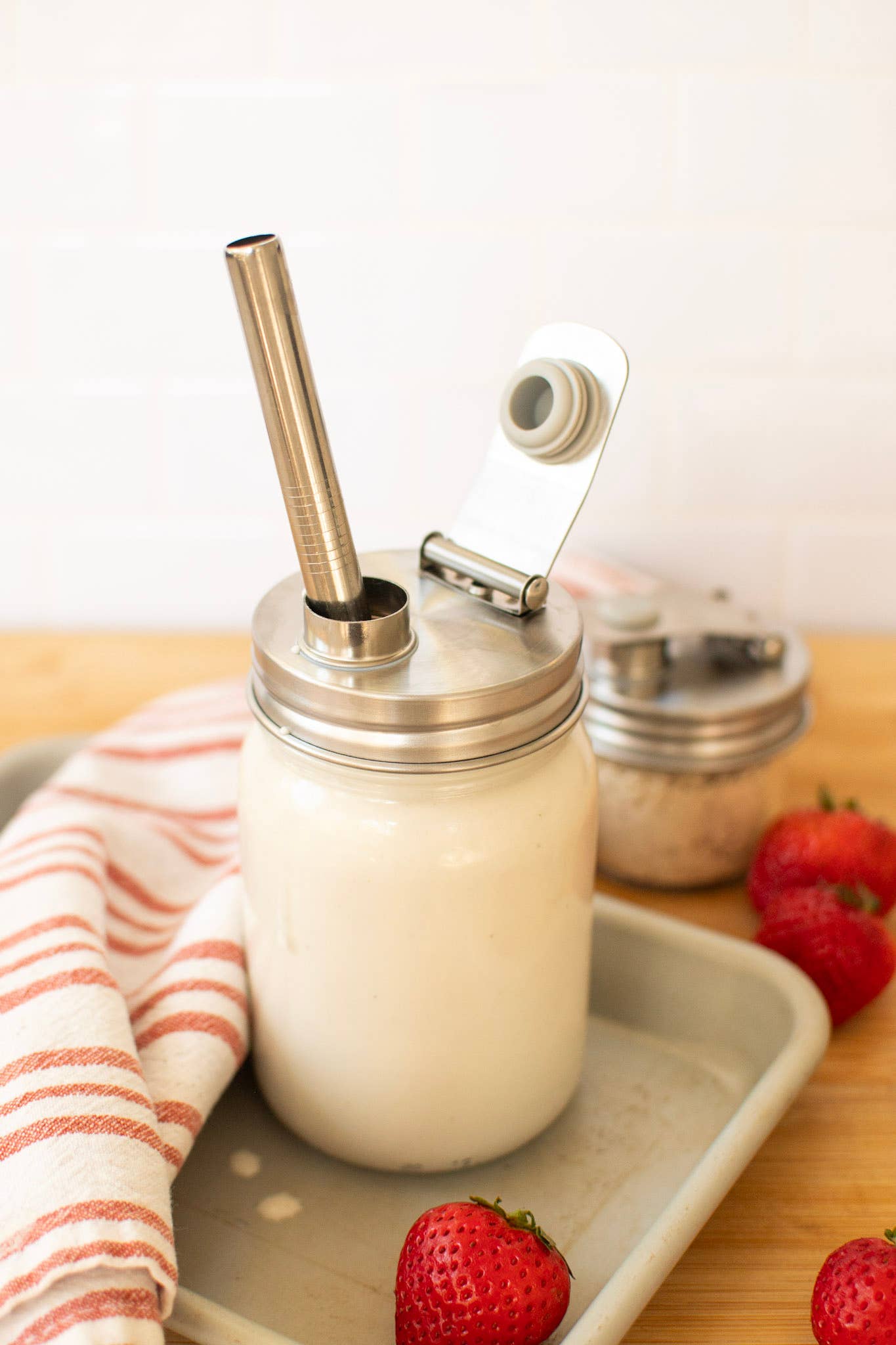 Pourable Jar Lid - Regular Mouth - Stainless Steel