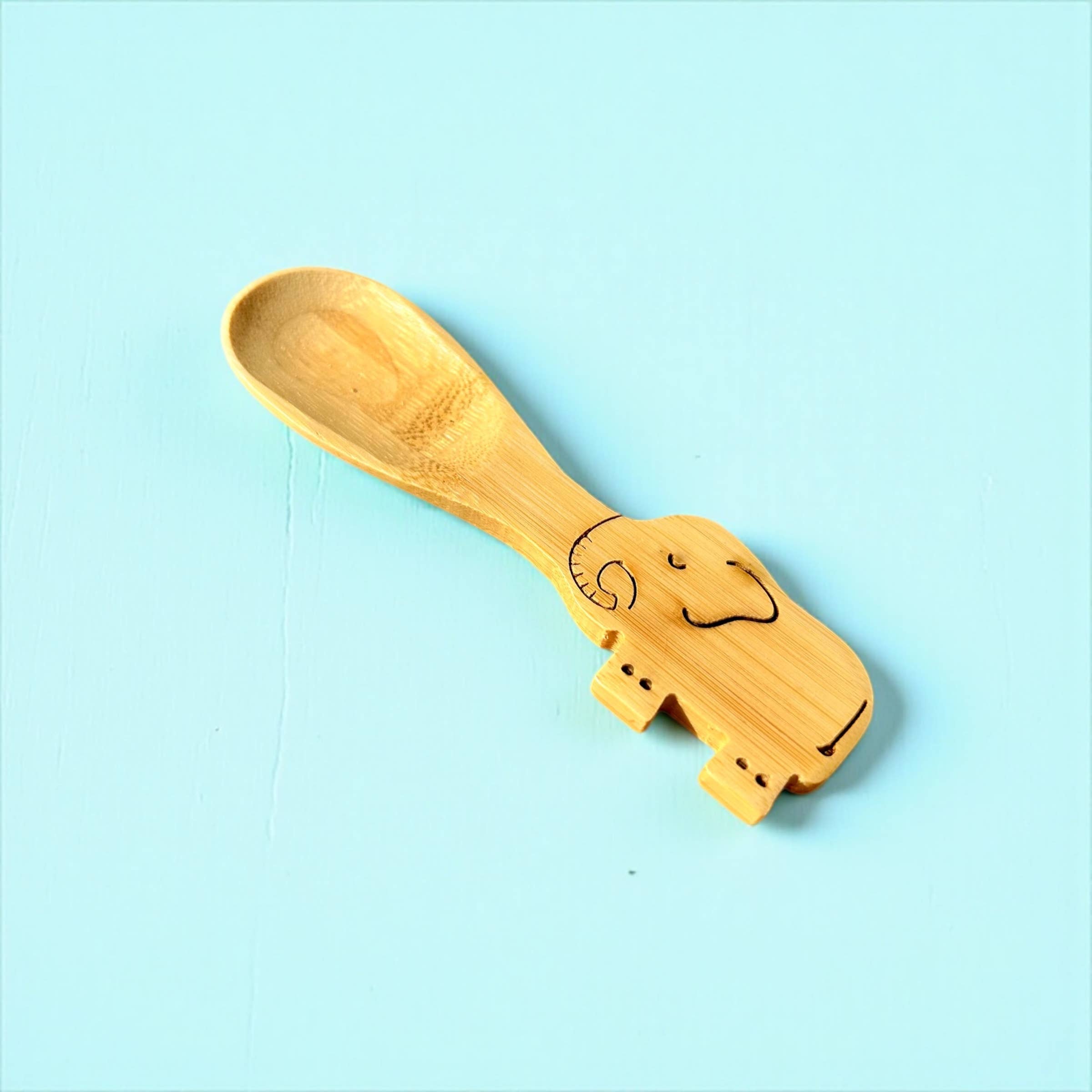 Bamboo Toddler Utensils: Animals