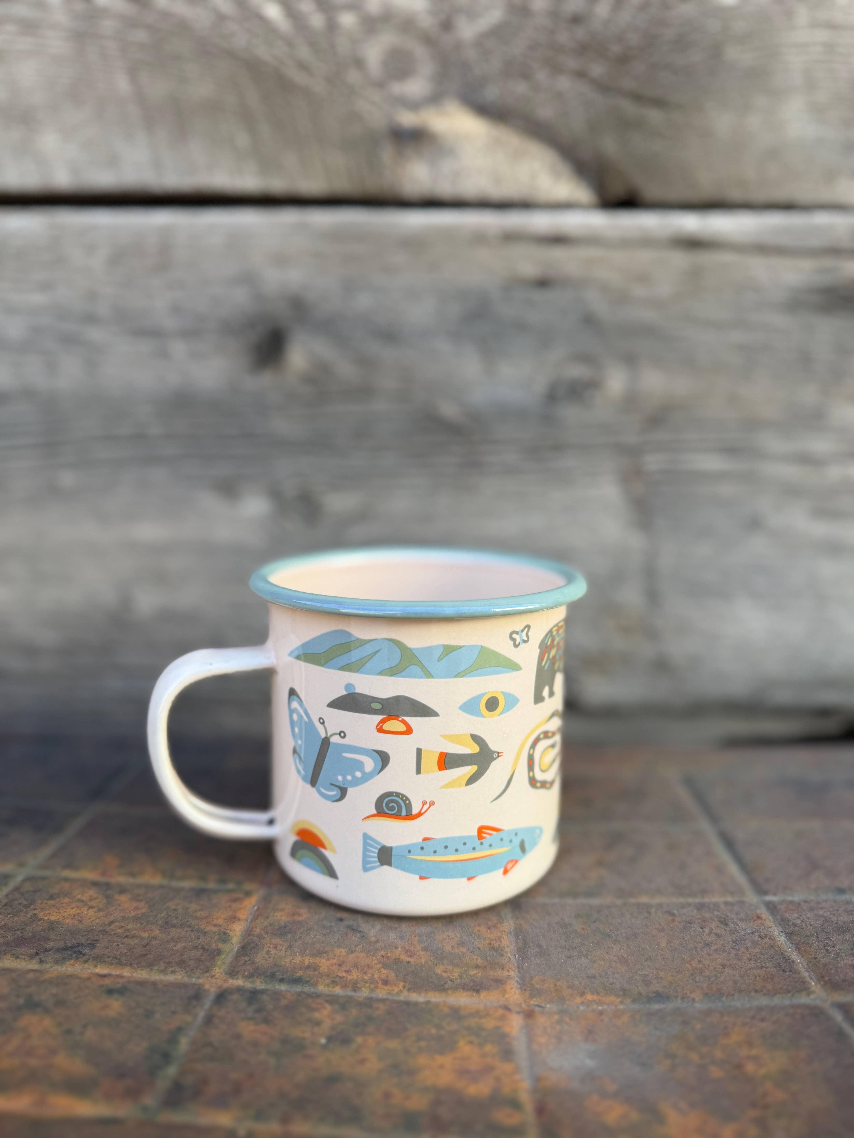 Enamel Coffee &amp; Camp Mug 16 Oz