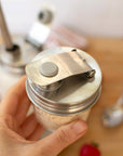 Pourable Jar Lid: Wide Mouth Stainless Steel