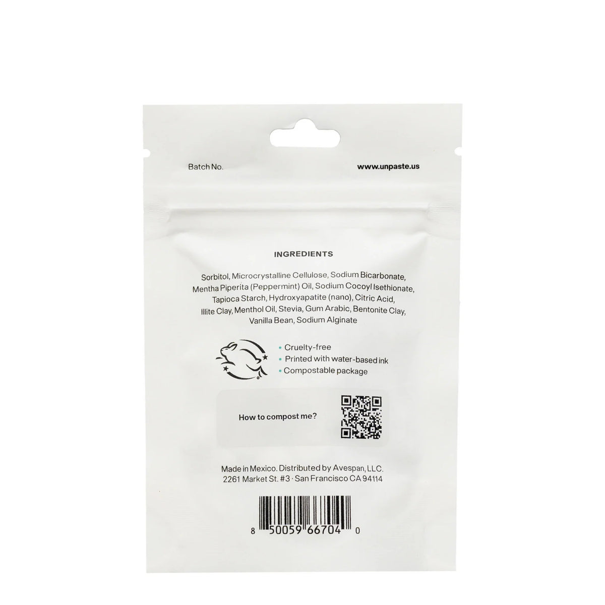 Unpaste Tooth Tabs