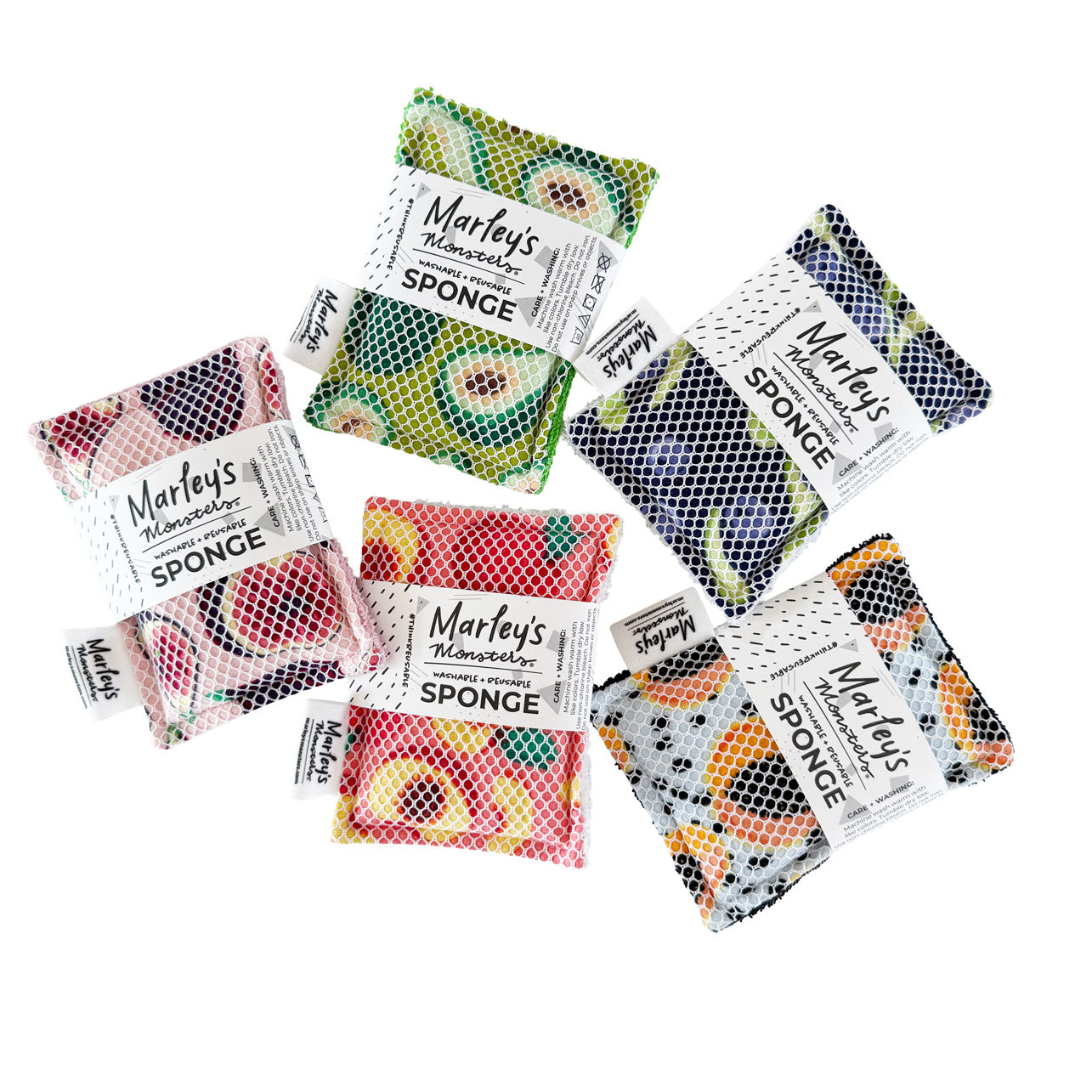 Washable Sponge: Spring Fruits