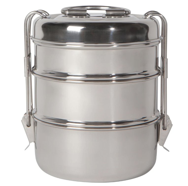 3 Tier Tiffin - Marley&#39;s Monsters - silver