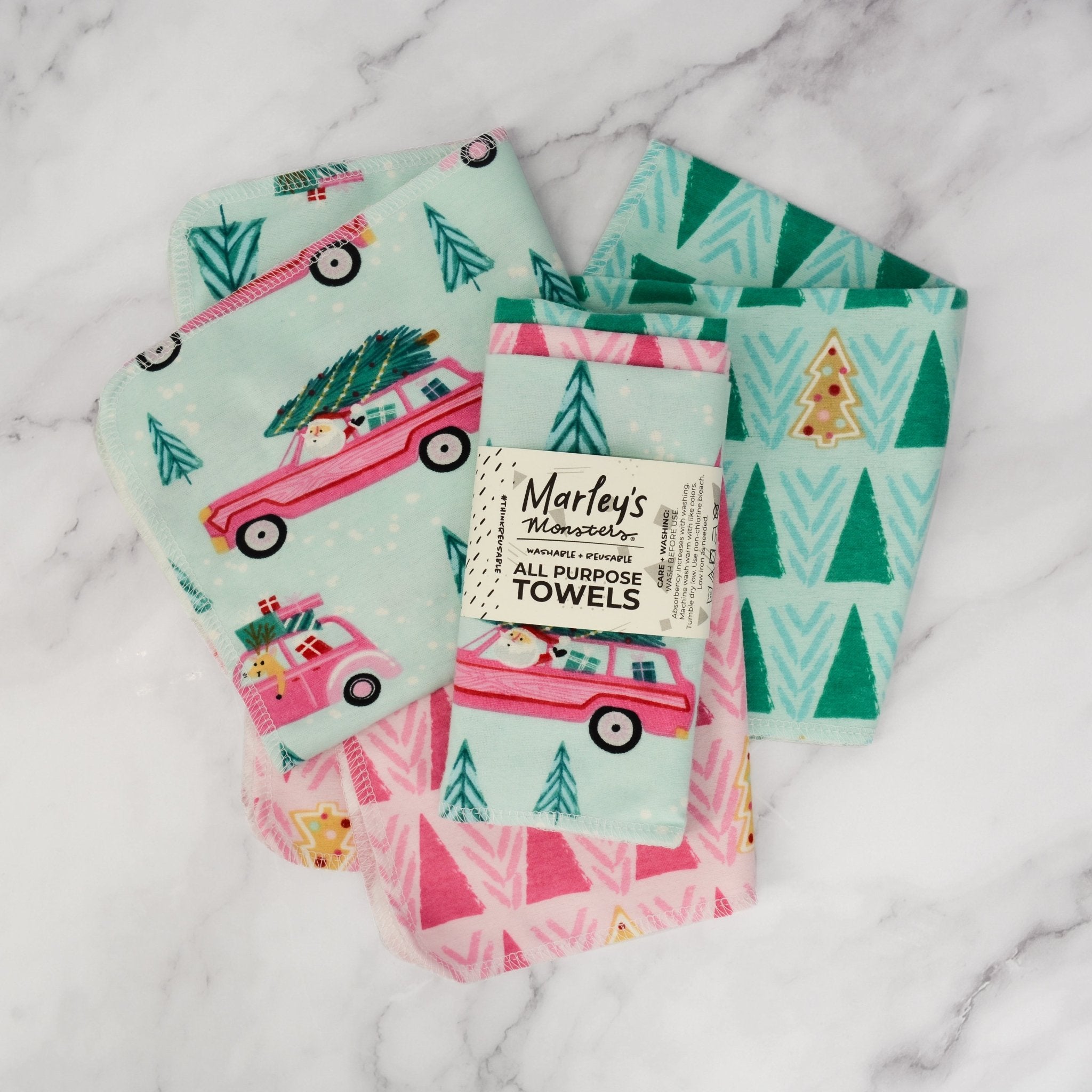 All-Purpose Towels: Holiday Prints - Marley&#39;s Monsters