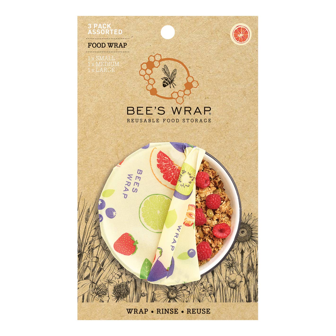 Beeswax Food Wrap: Bee&#39;s Wrap Prints - Marley&#39;s Monsters