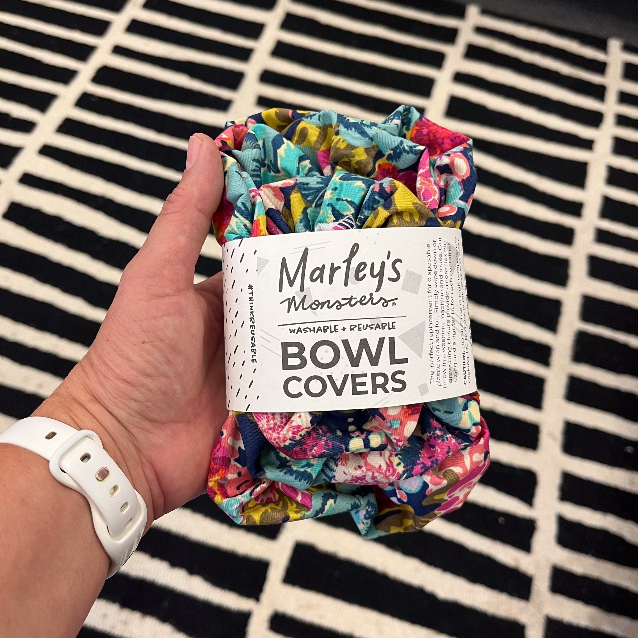 Bowl Cover Bundle: Cotton Floral - Marley&#39;s Monsters