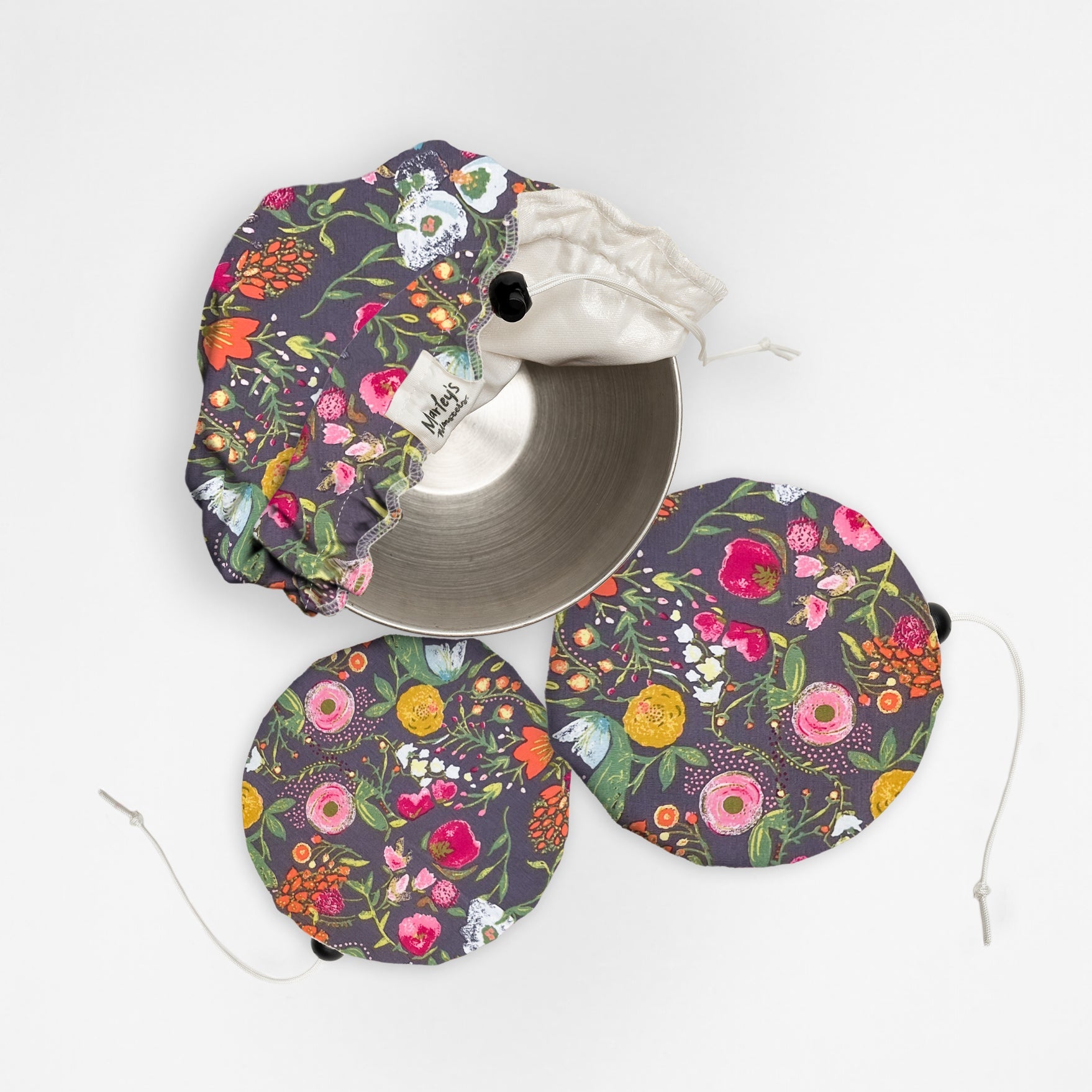 Bowl Cover Bundle: Cotton Floral - Marley&#39;s Monsters