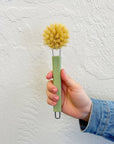 Dish Brush: Removable Head, Silicone Handle - Marley's Monsters