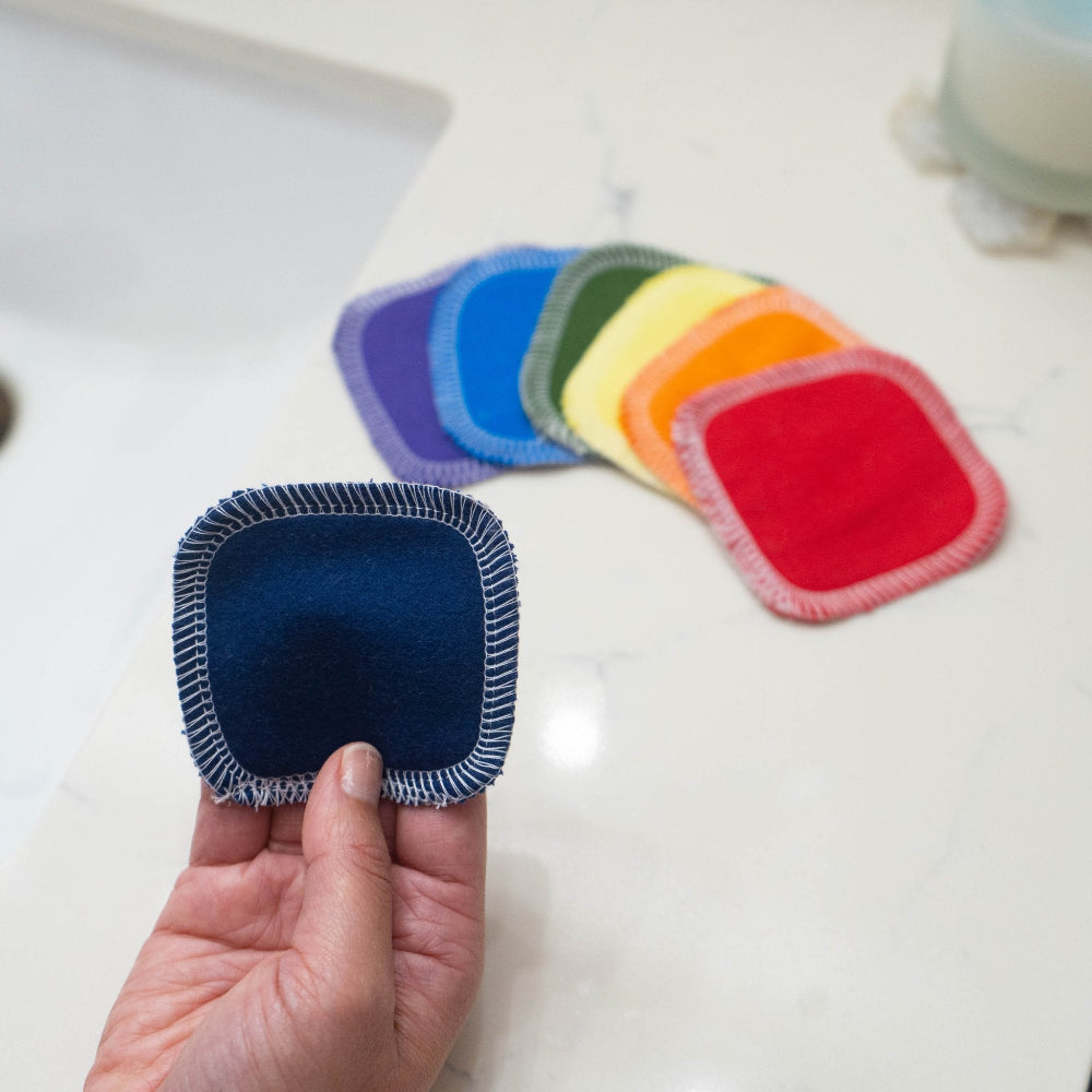 Facial Rounds in a classic rainbow array of colors