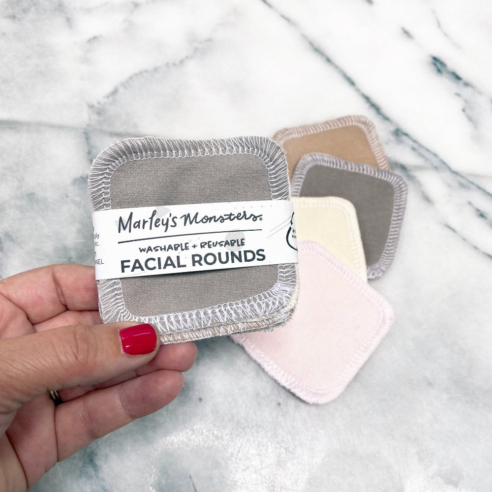 Set includes beige, light gray, cream and blush pink