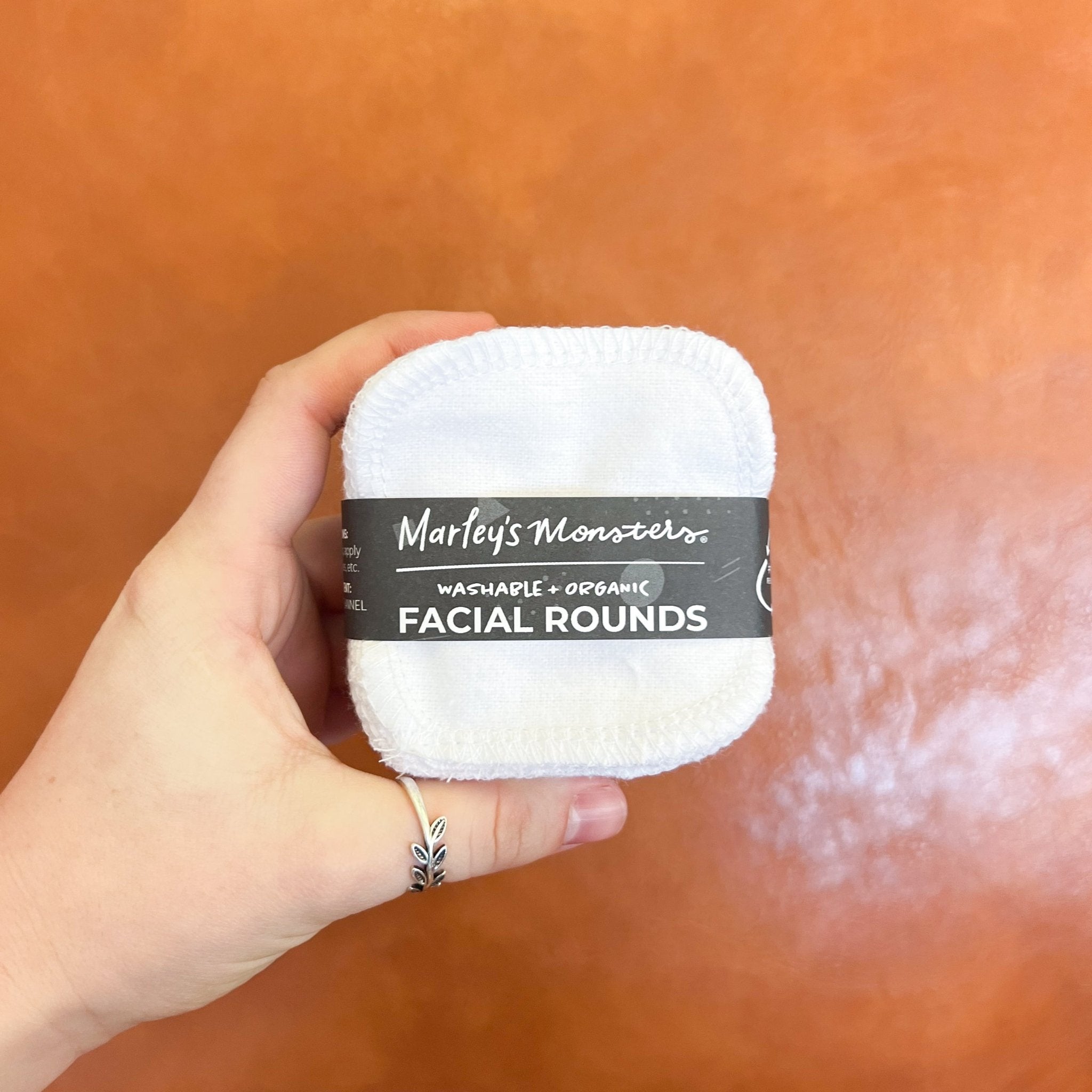Facial Rounds: Organic Cotton Flannel - Marley&#39;s Monsters