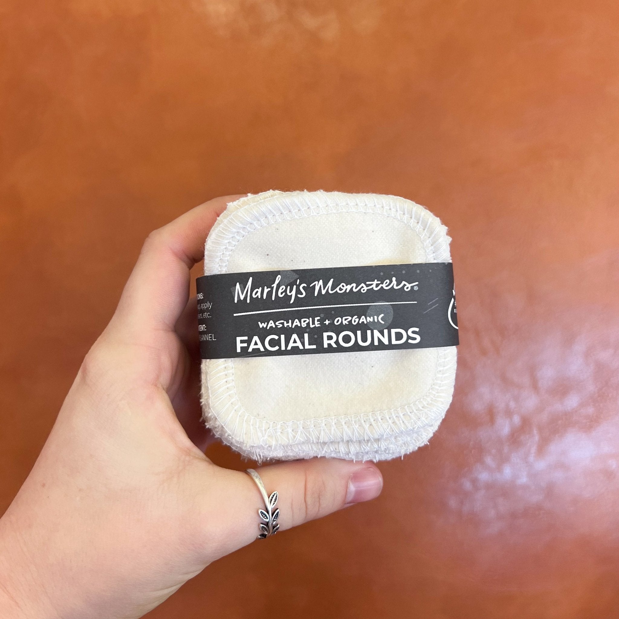 Facial Rounds: Organic Cotton Flannel - Marley's Monsters