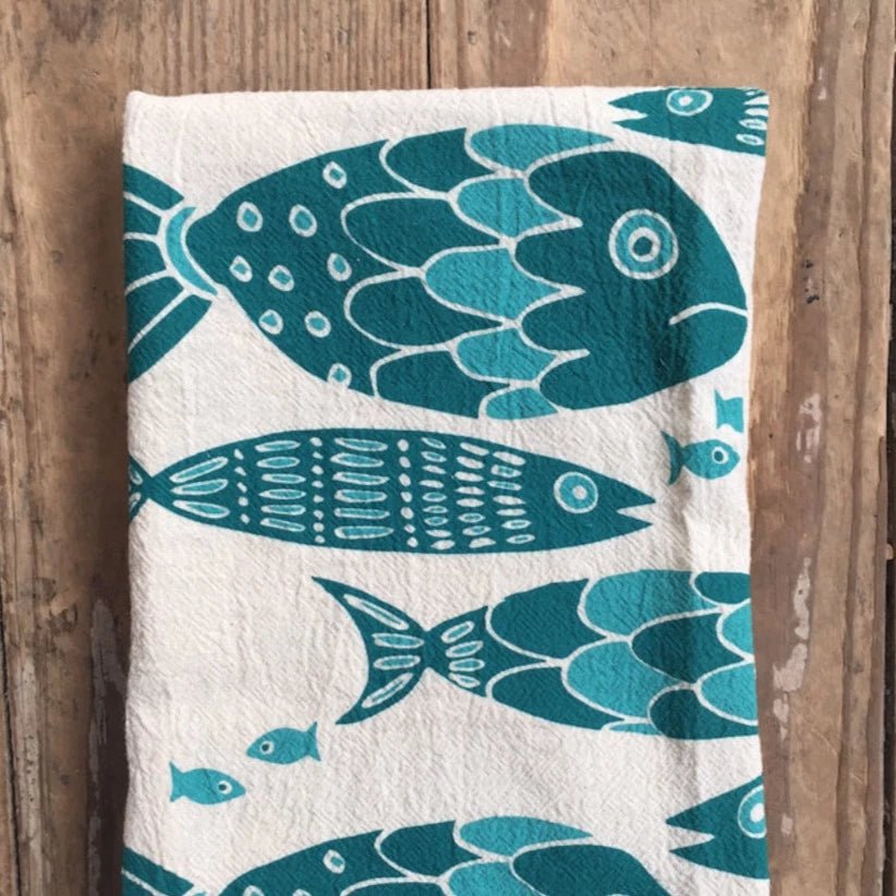 Bigfoot Embroidered Tea Towel