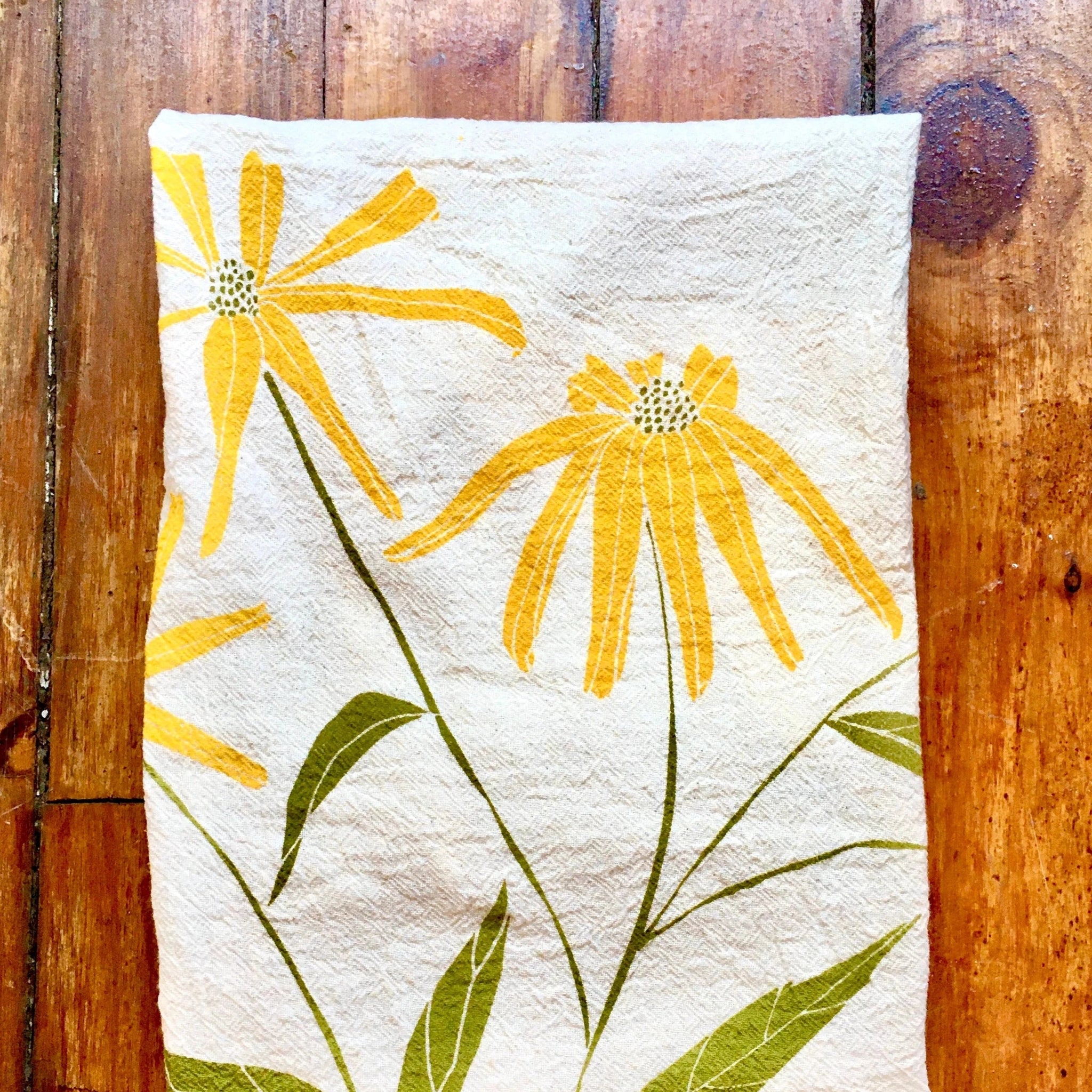 Mint Chicory Flour Sack Kitchen Tea Towel