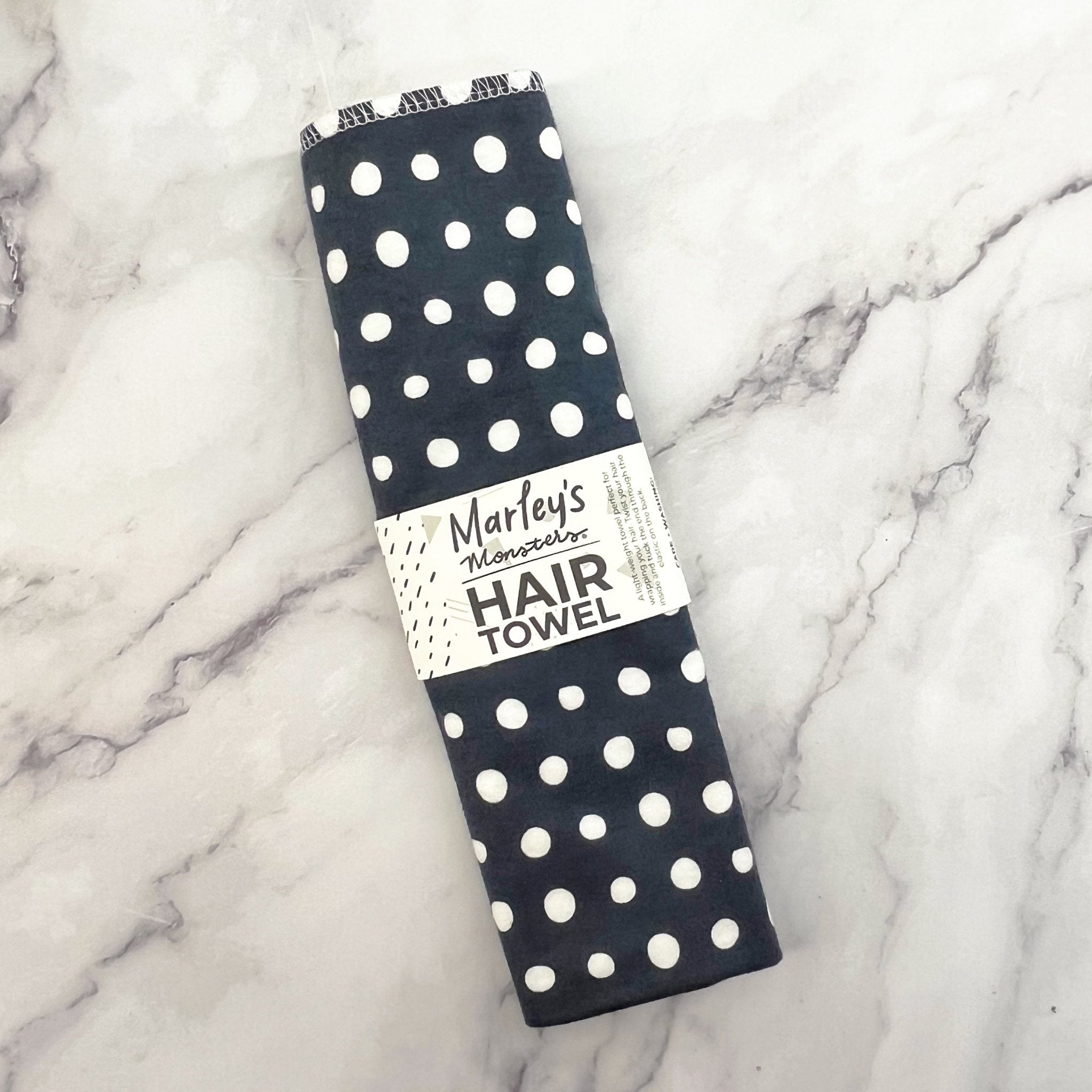 Hair Towel: Flannel - Marley's Monsters