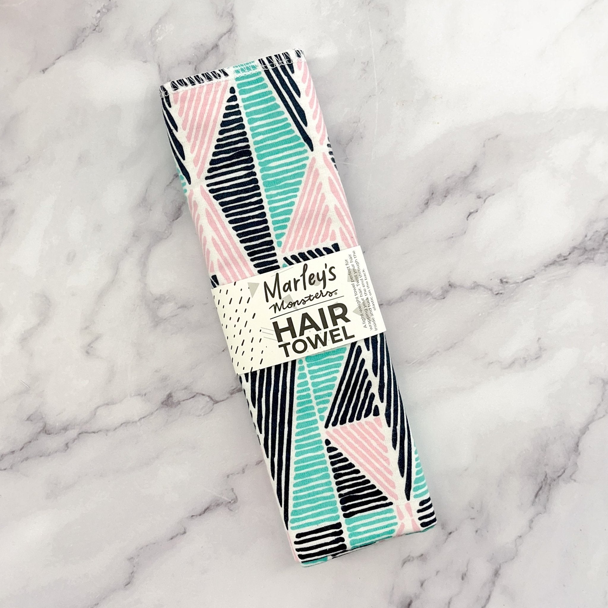 Hair Towel: Flannel - Marley's Monsters