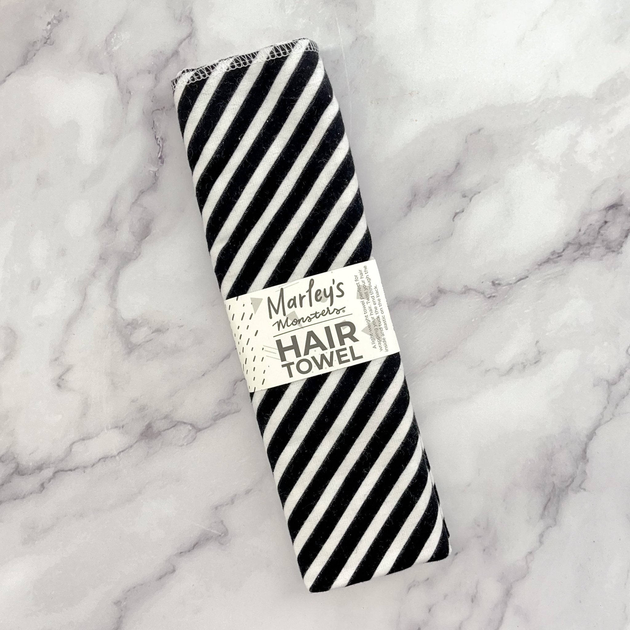 Hair Towel: Flannel - Marley's Monsters