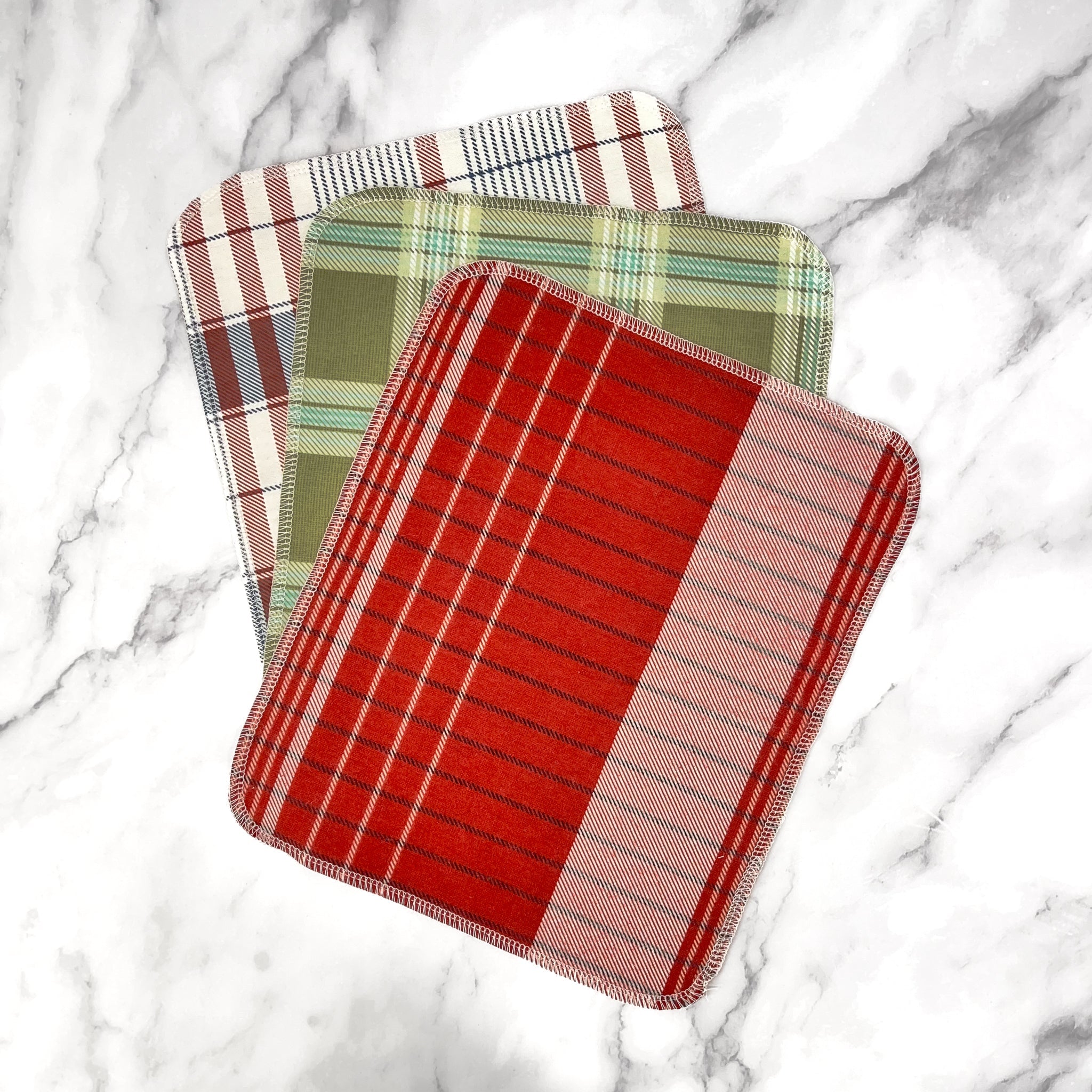 Holiday Sustainable Kitchen Bundle: Holiday Plaids - Marley&#39;s Monsters
