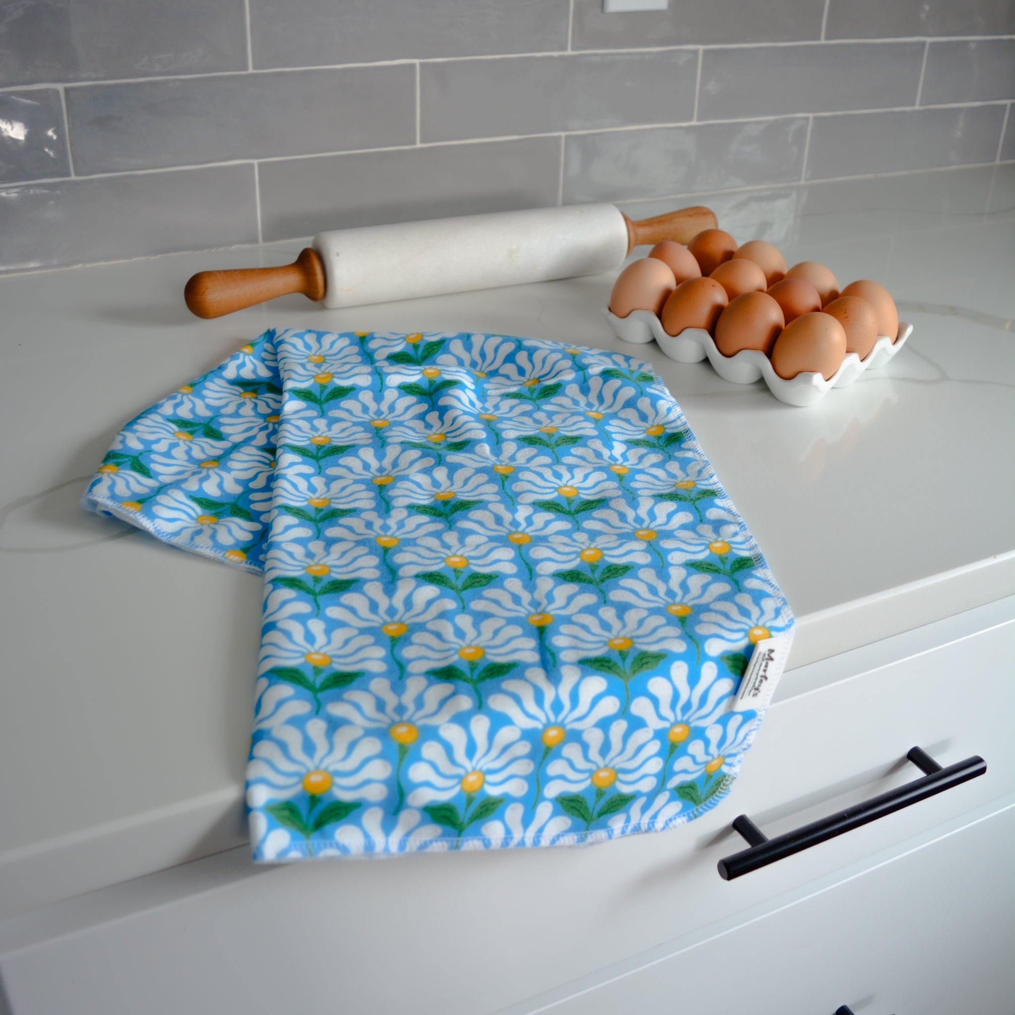 Kitchen Tea Towel: Fresh Prints - Marley&#39;s Monsters