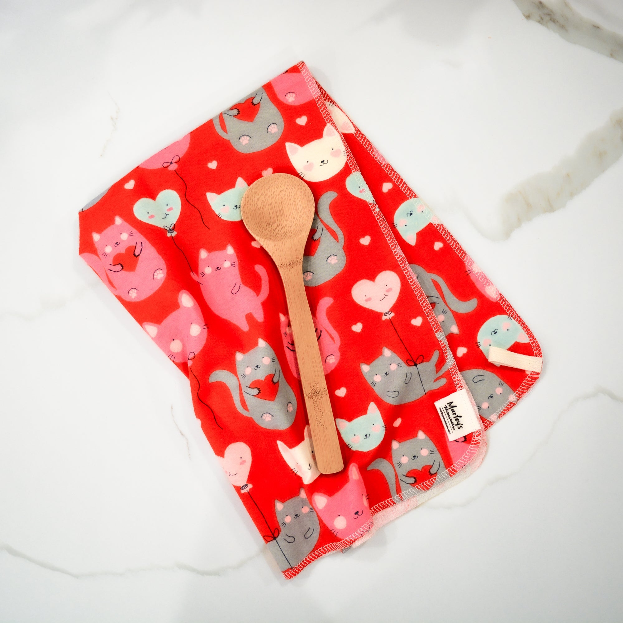 Kitchen Tea Towel: Valentine's Day Prints - Marley's Monsters