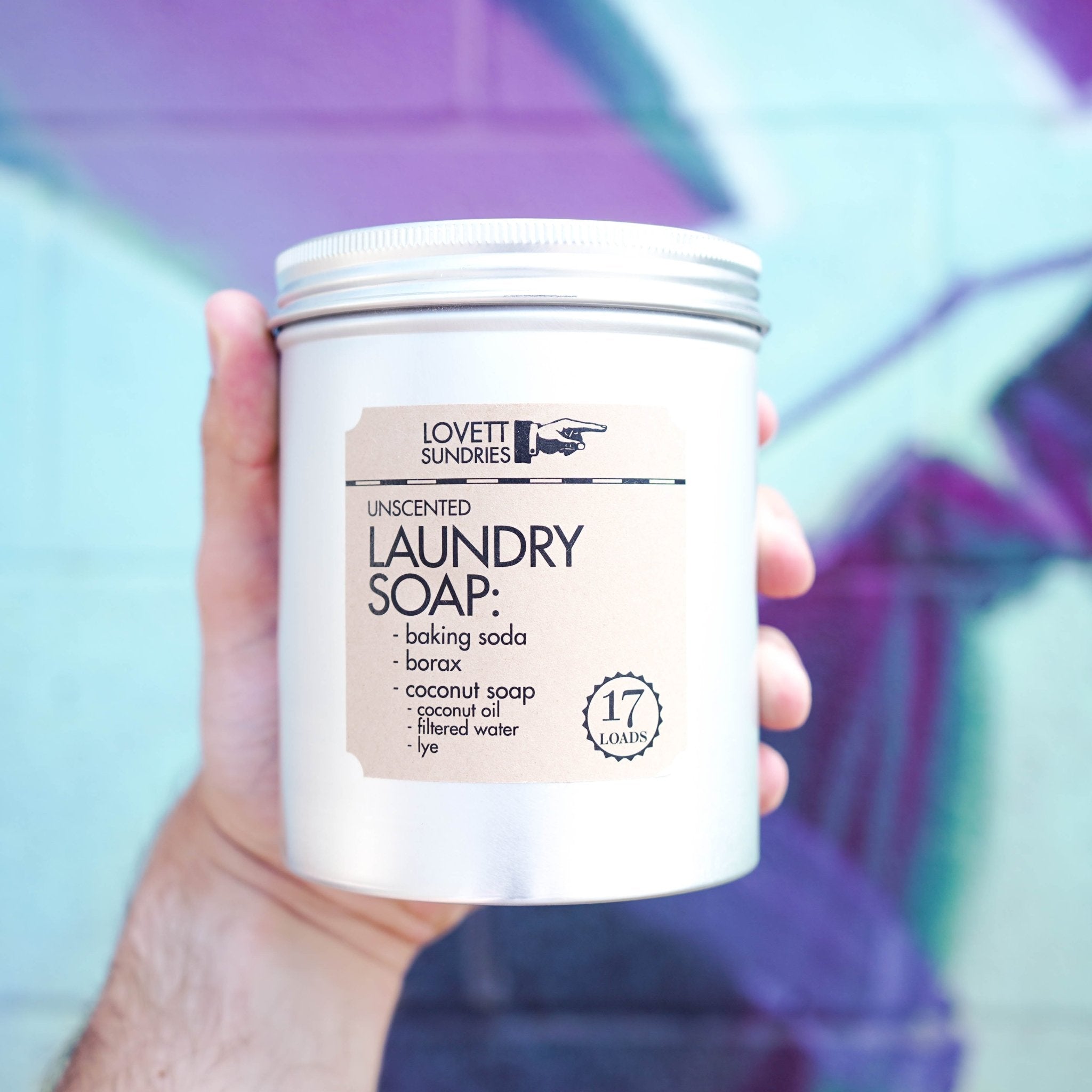 Laundry Soap: 17 Loads In Tin - Marley&#39;s Monsters