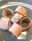 Leather Napkin Rings: Set of 6 - Marley's Monsters