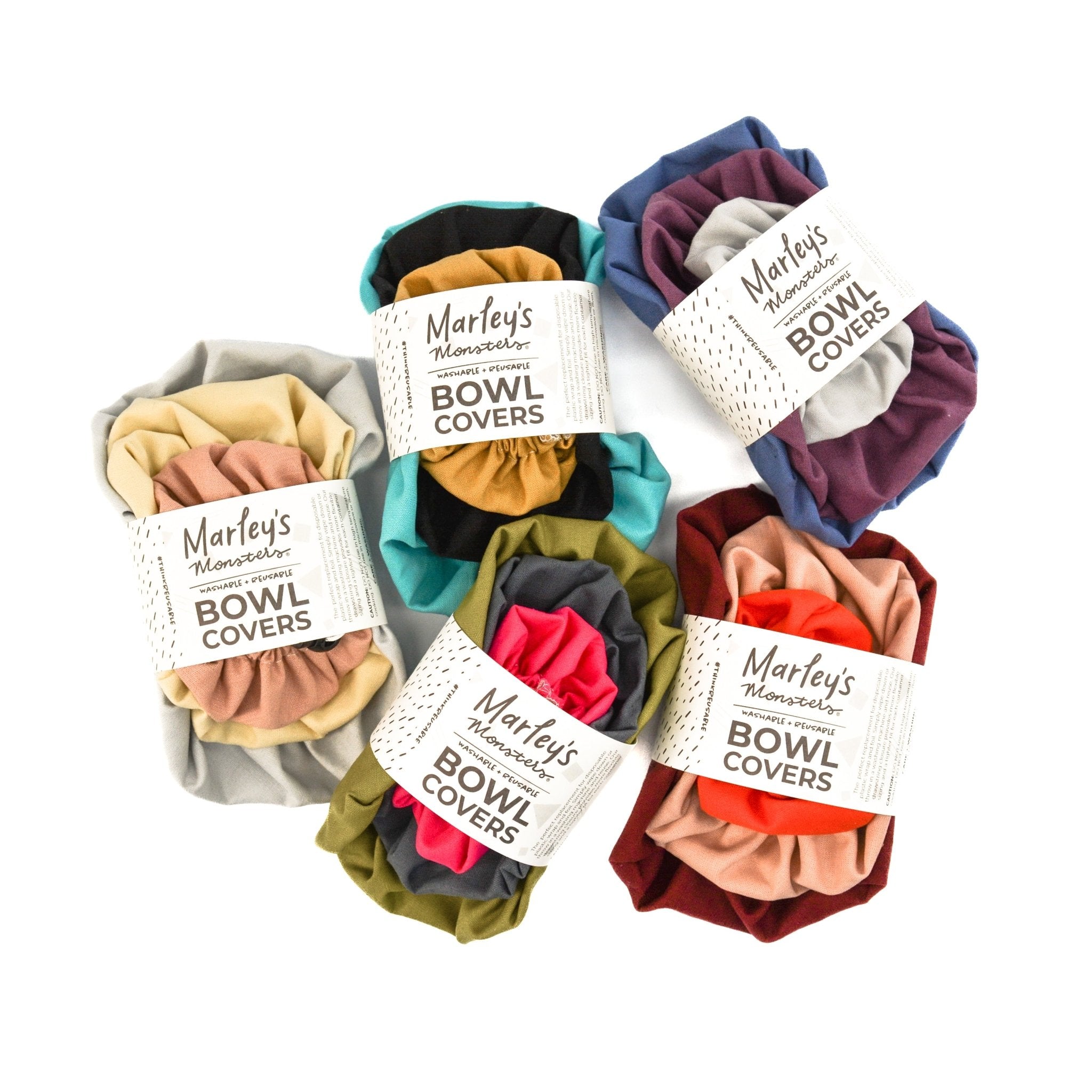 Linen Bowl Cover Bundle: Mixed Colors - Marley&#39;s Monsters