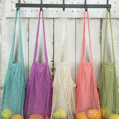 Eco-bags Products String Bag Tote Handle Natural, Organic Cotton