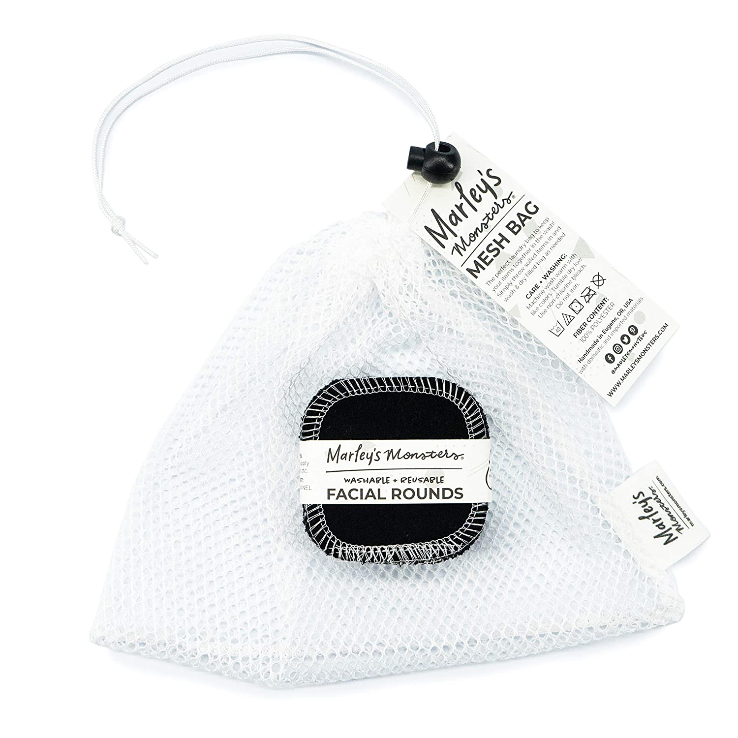 Mesh Laundry Bag &amp; Facial Rounds Set - Marley&#39;s Monsters