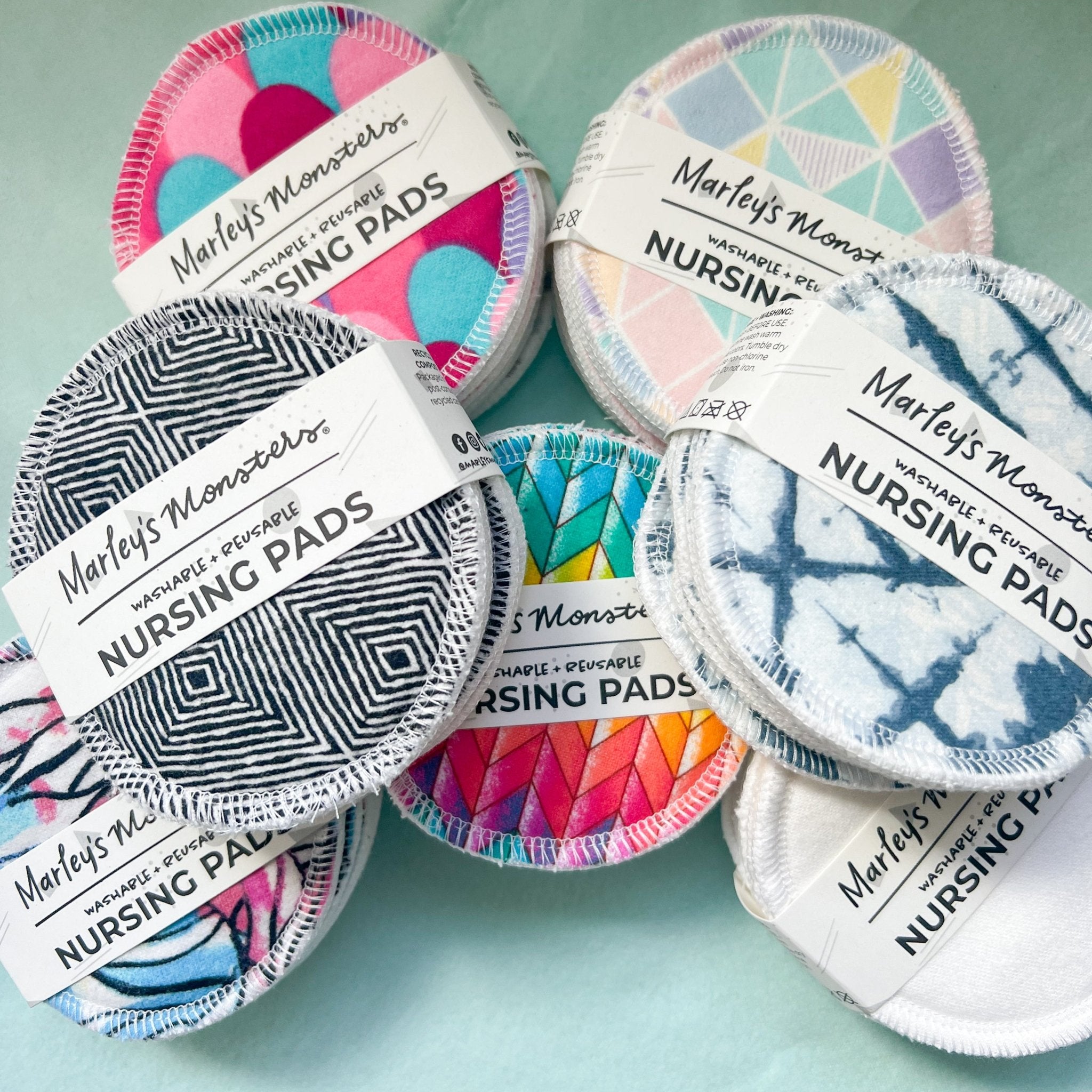 marleys monsters eugene Nursing Pads: 3 Pairs White