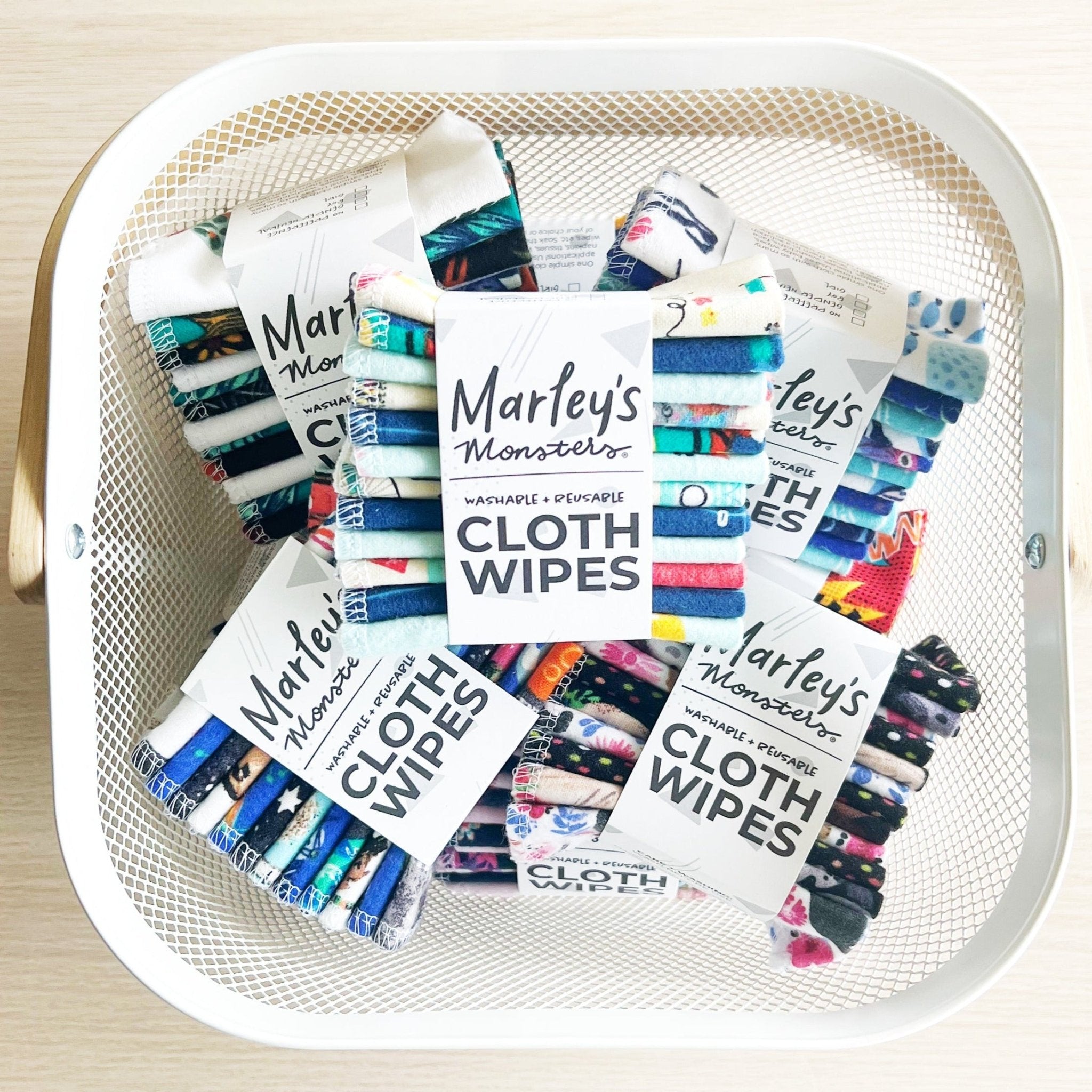 **Overstock** Cloth Wipes: Themed Prints - Marley's Monsters