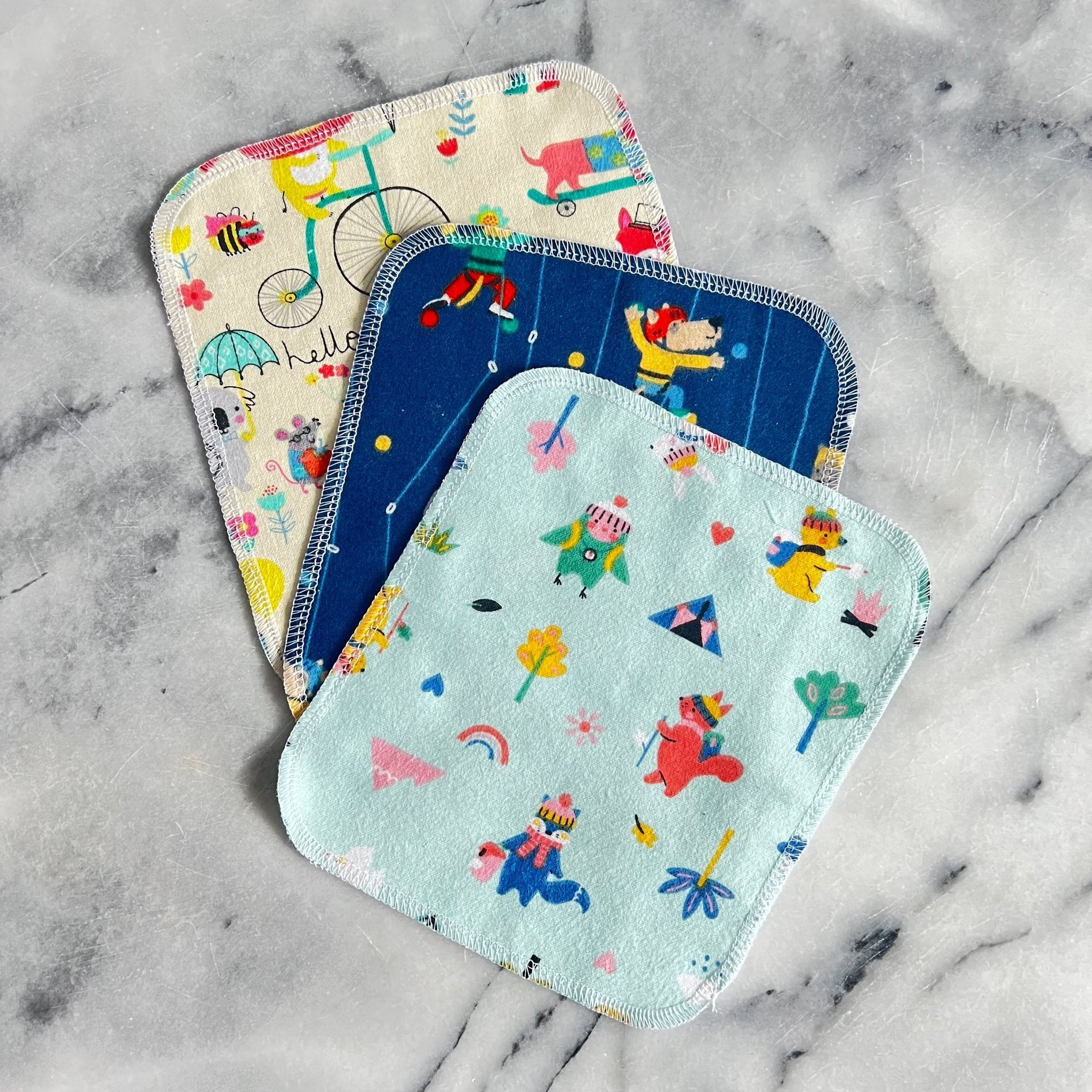 **Overstock** Cloth Wipes: Themed Prints - Marley&#39;s Monsters