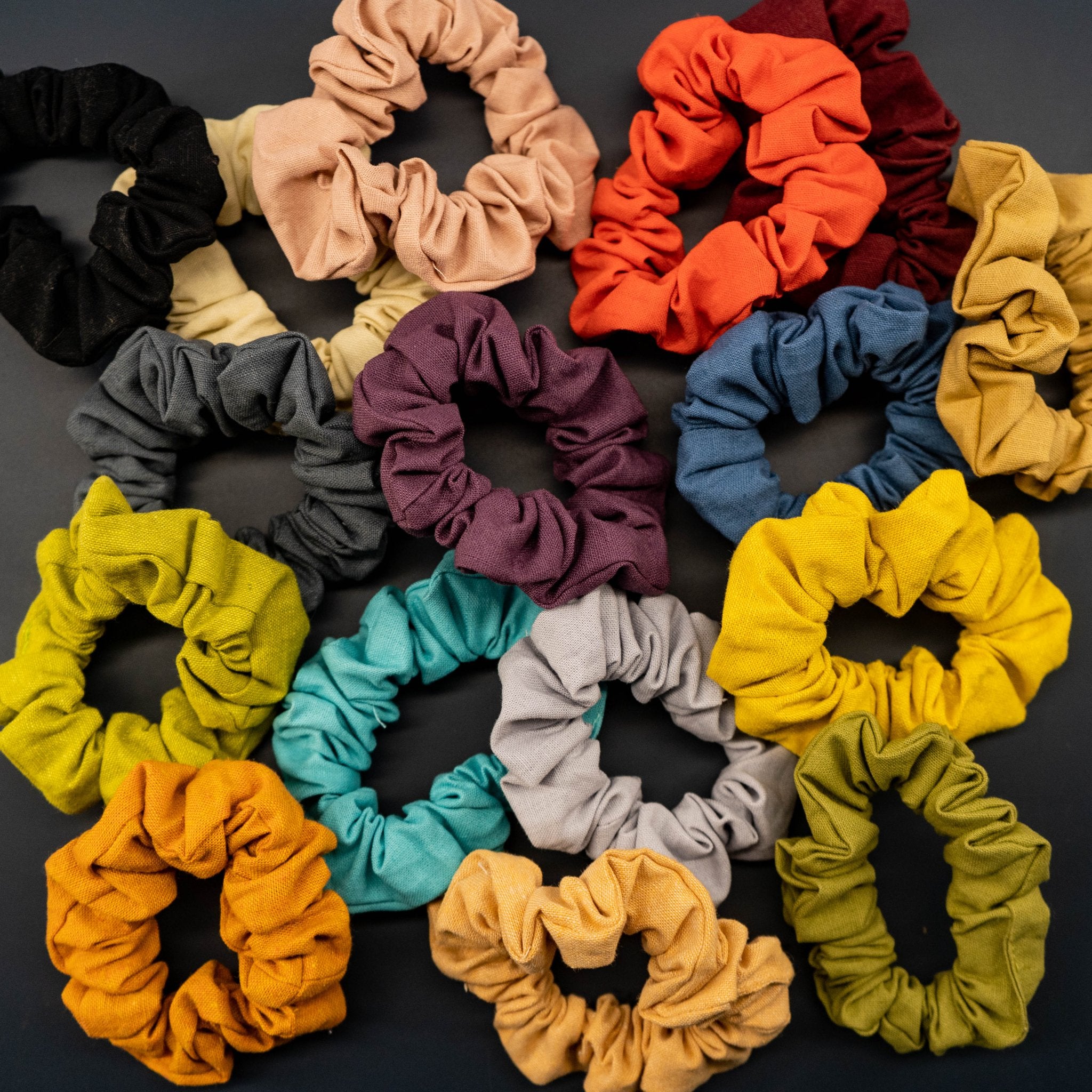 *SALE* Upcycled Scrunchies: Linen - Marley's Monsters