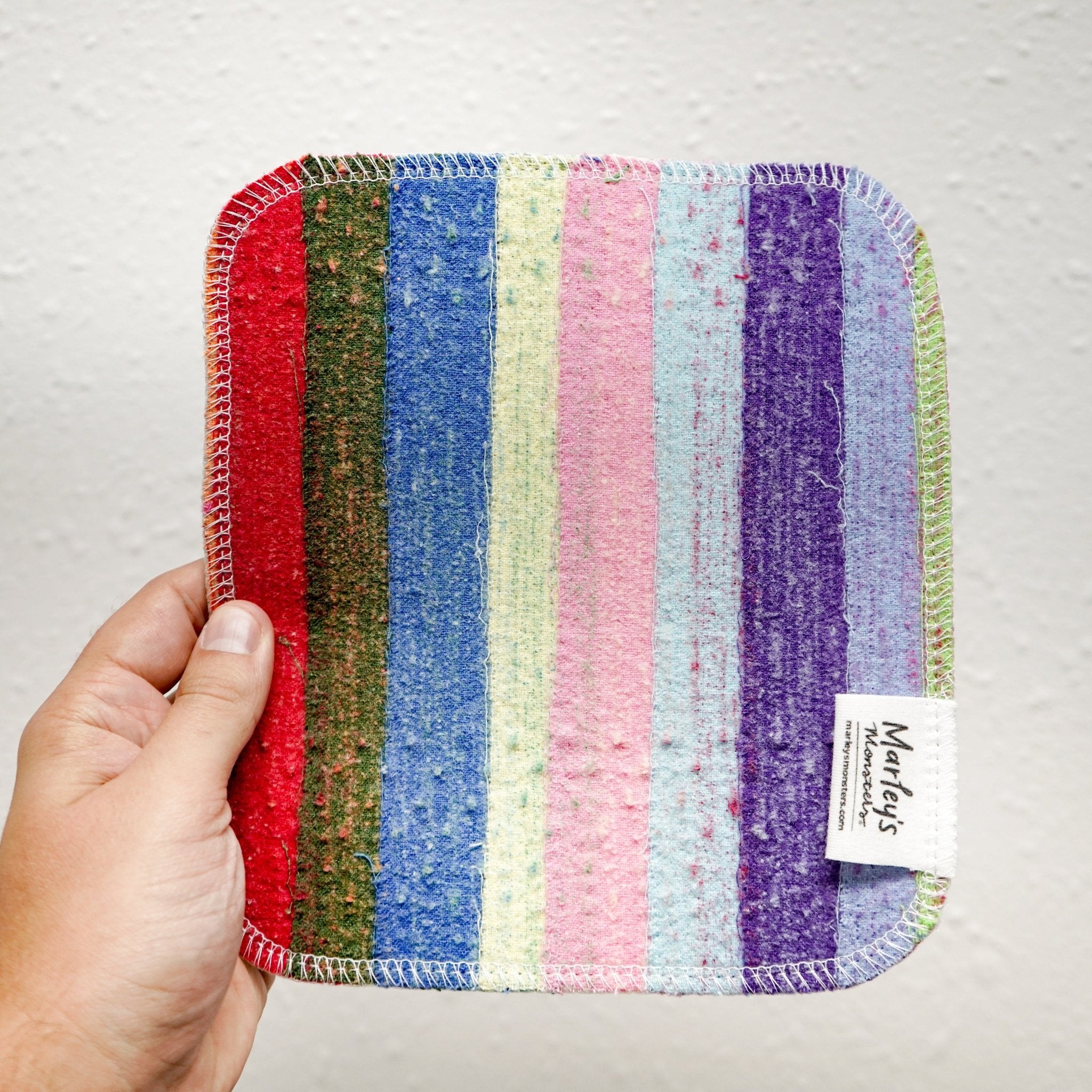 Scrap Felt Dish Cloth - Dish Cloth | Marley's Monsters Rainbow