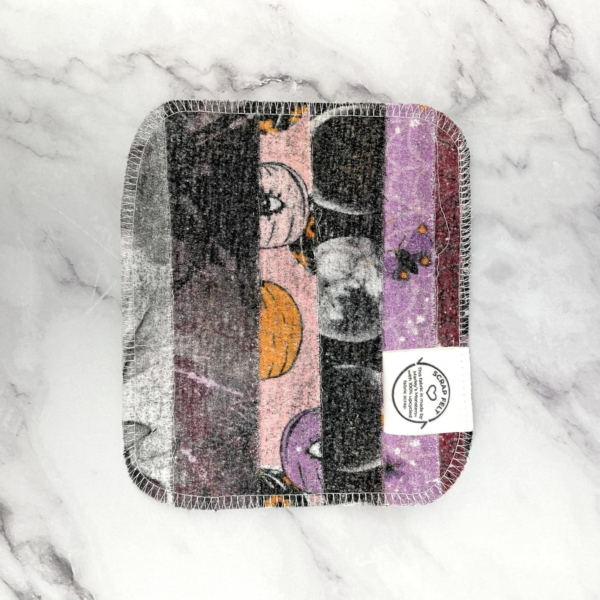 Scrap Felt Dish Cloth: Fall Prints - Marley's Monsters
